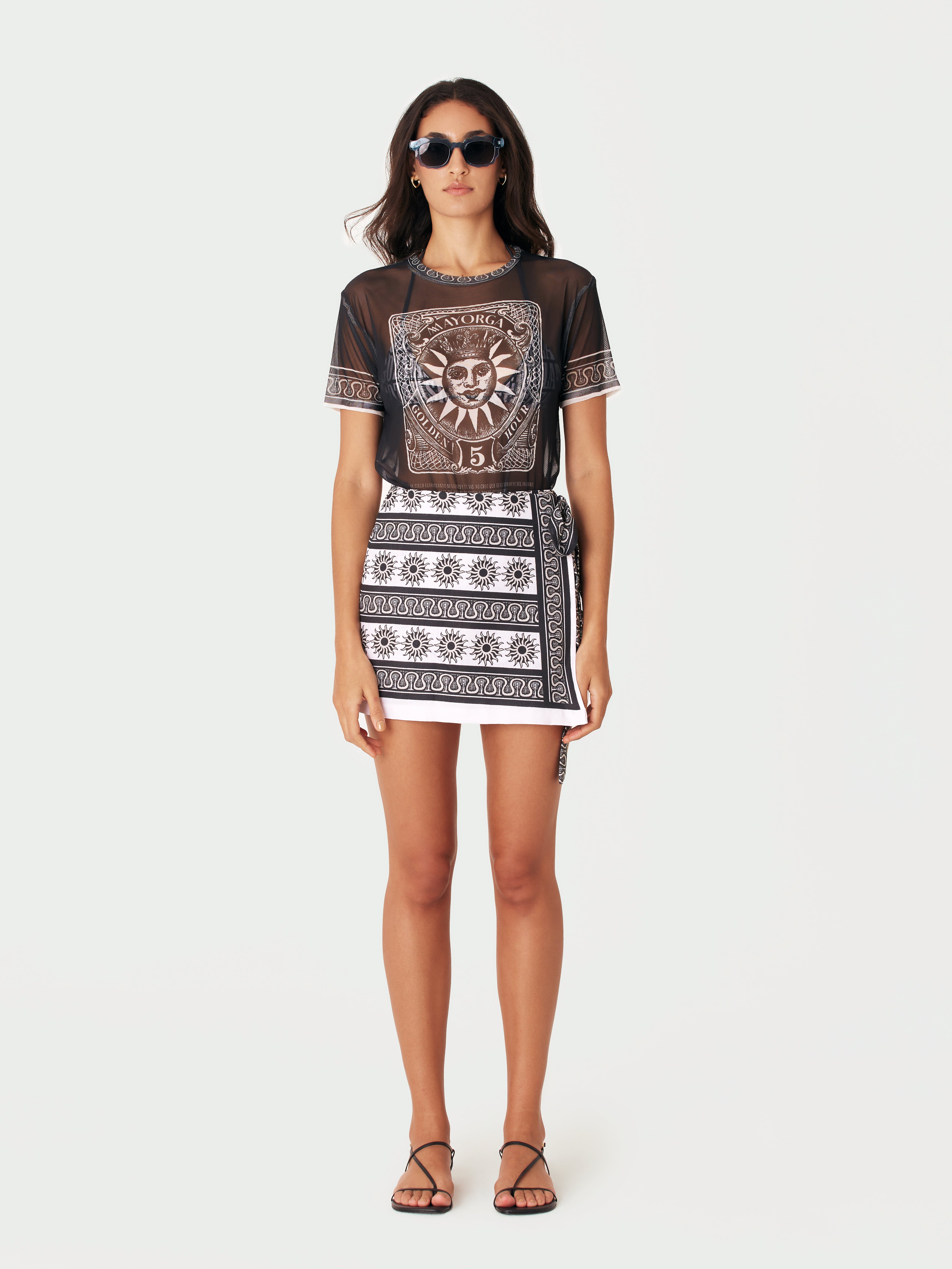 Mesh Top Goza - Negro