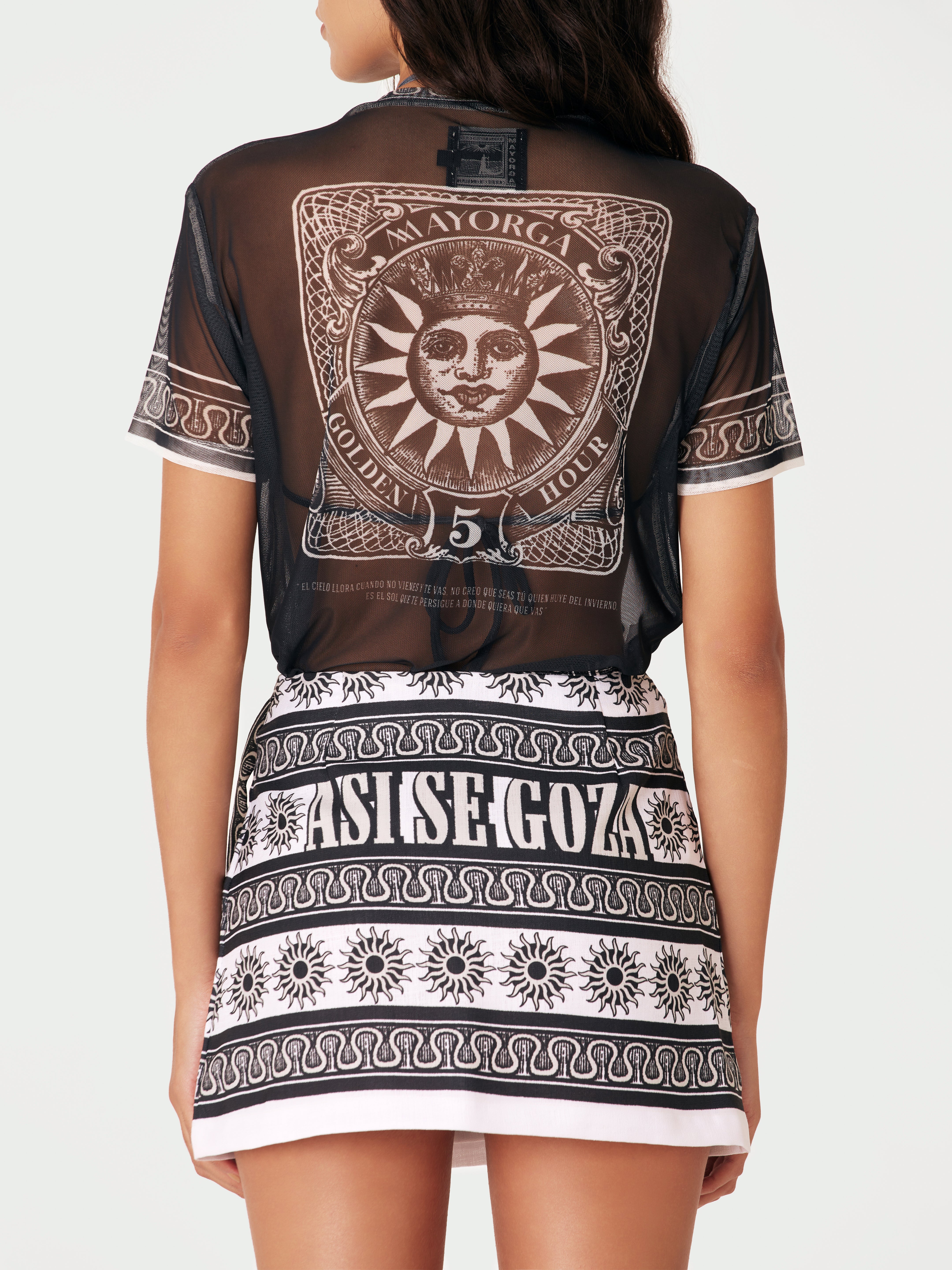 Mesh Top Goza - Negro