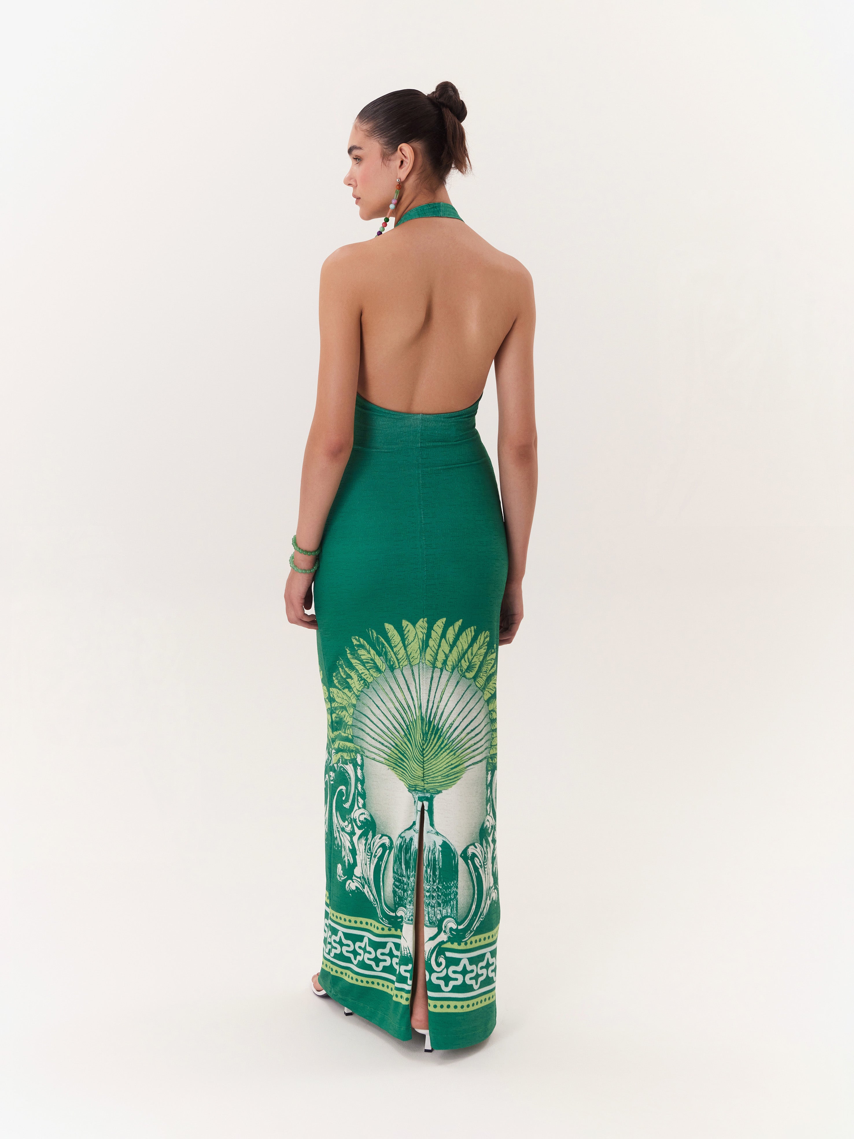 Halter Maxi Dress Solar - Verde
