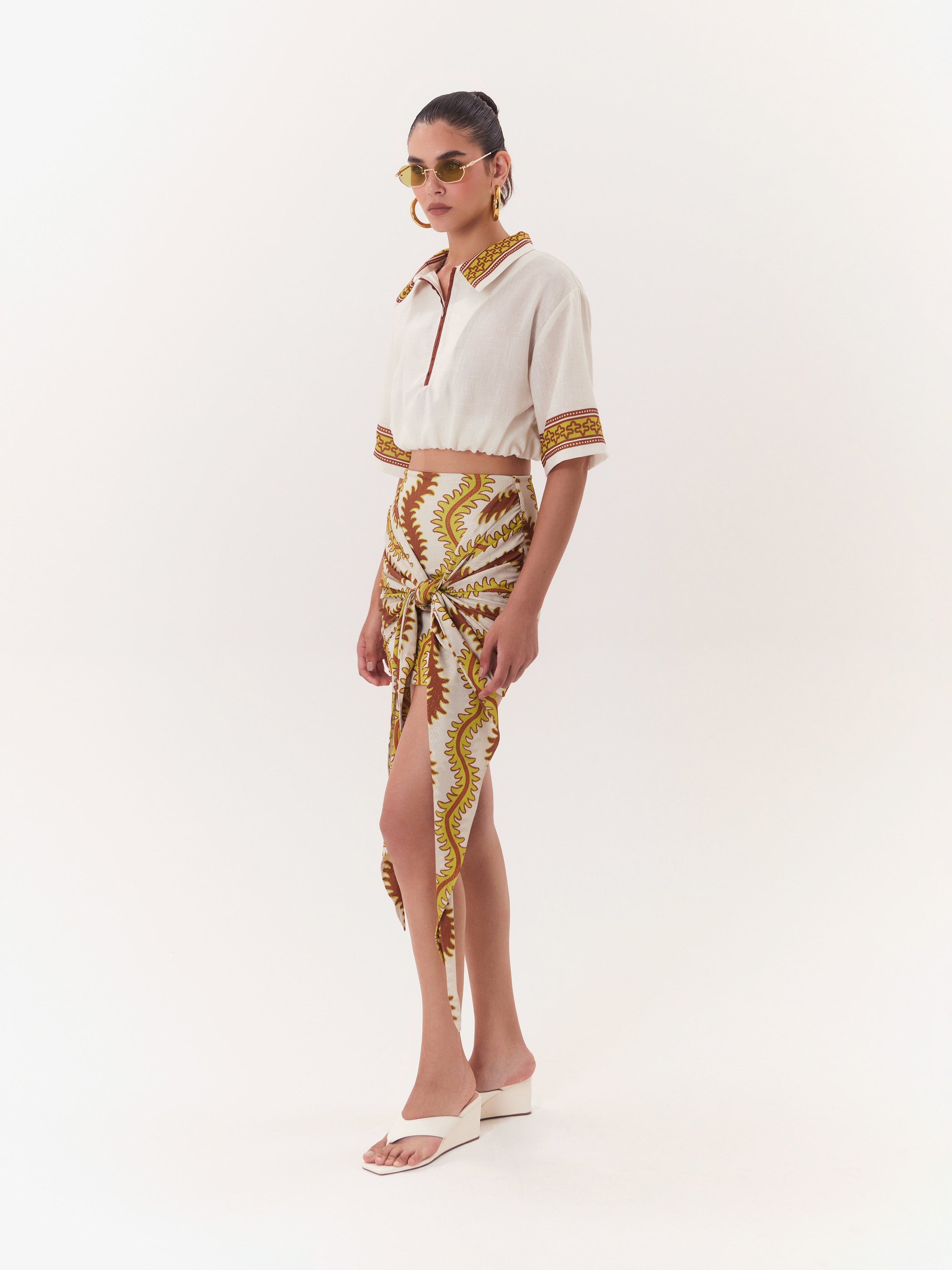 Cropped Top Solar - Café