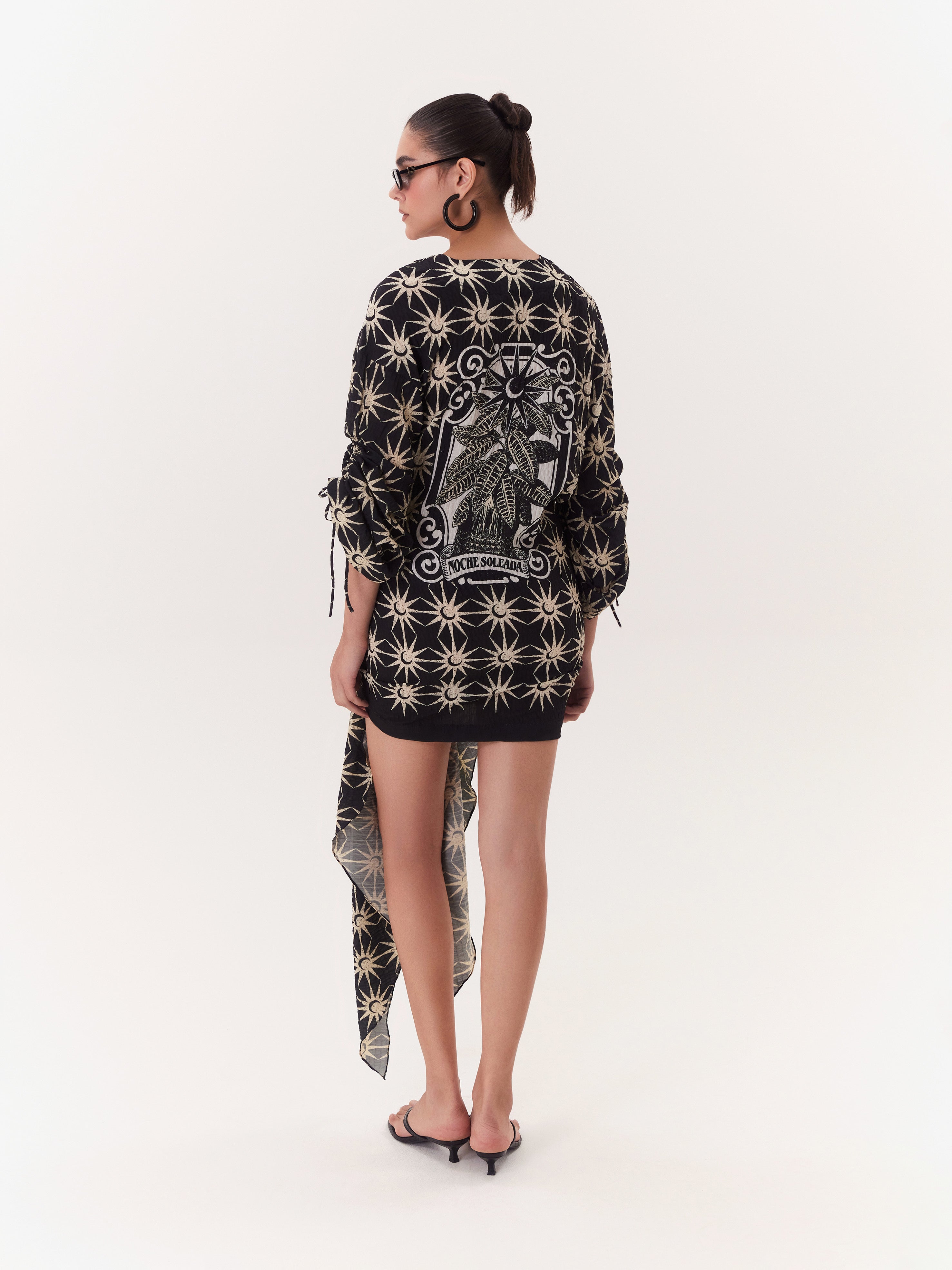 Wrap Dress Solar - Negro