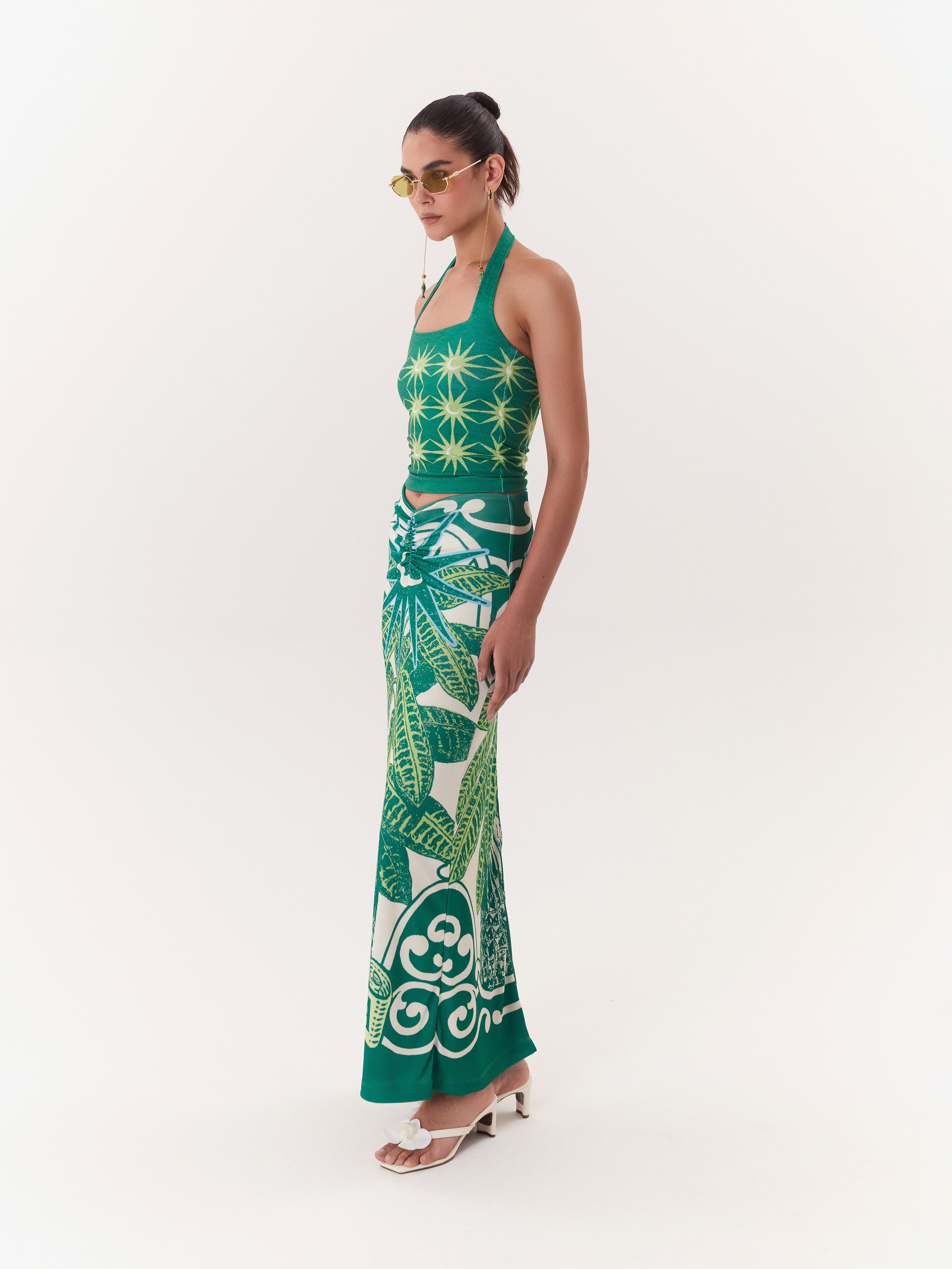 Halter Top Solar - Verde