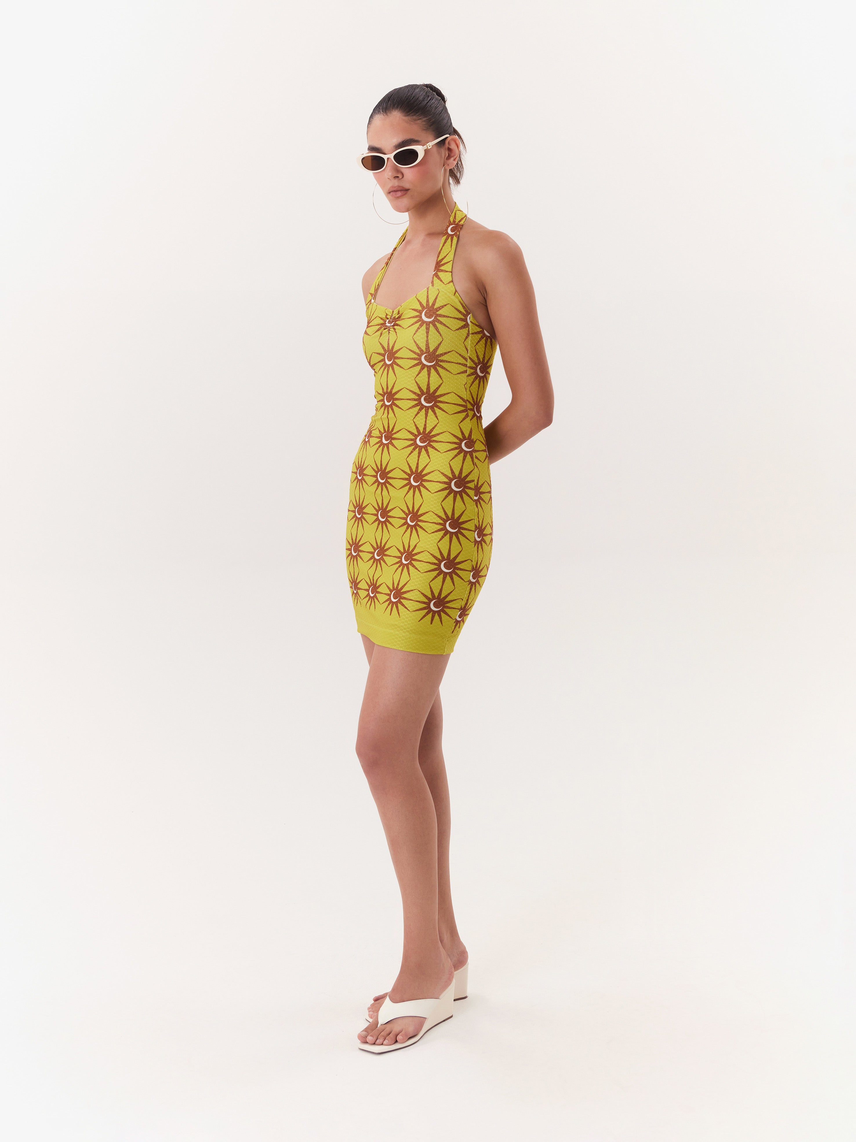 Mini Dress Solar - Café