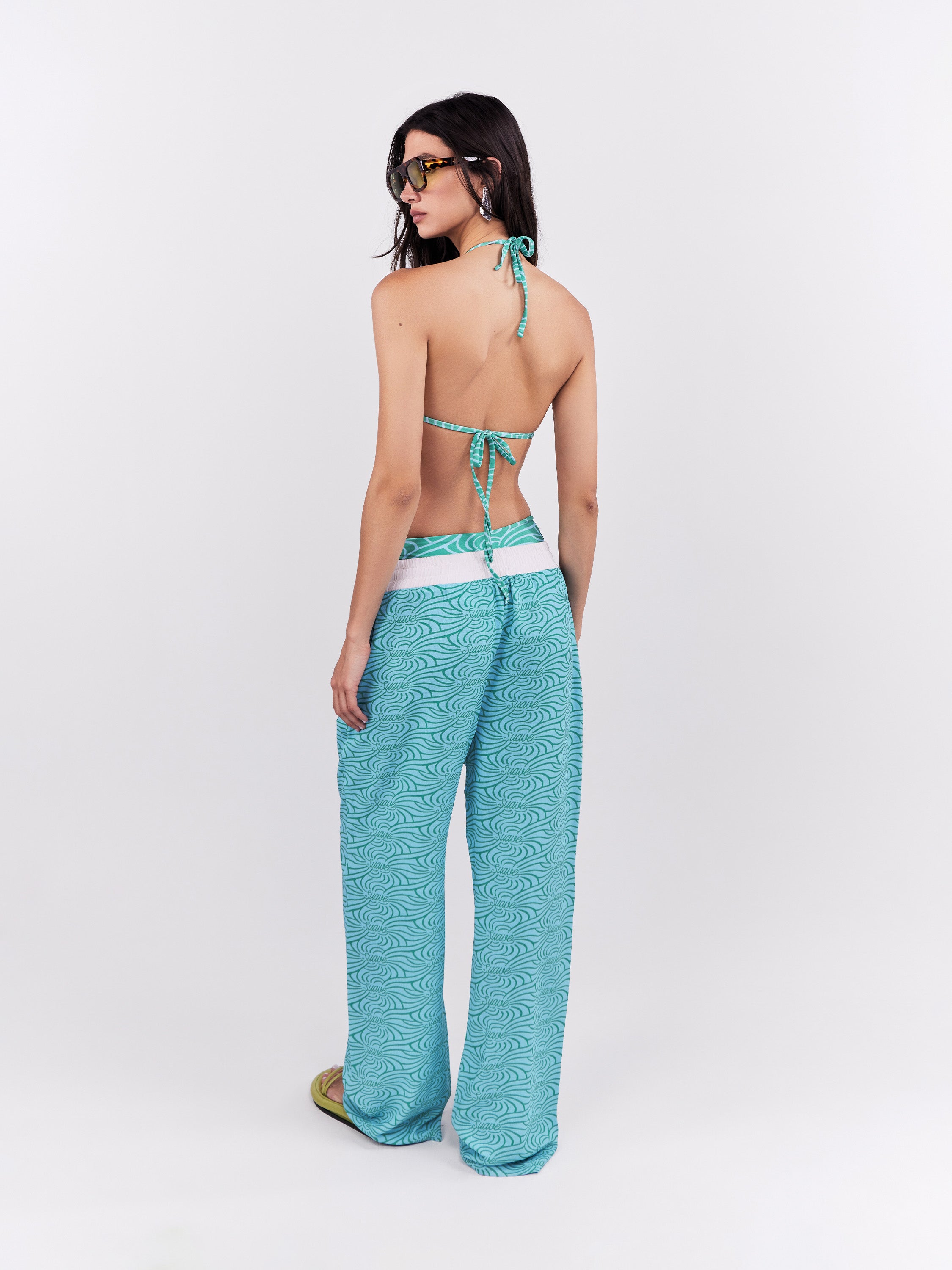Pantalón Elastico Suave - Turquesa