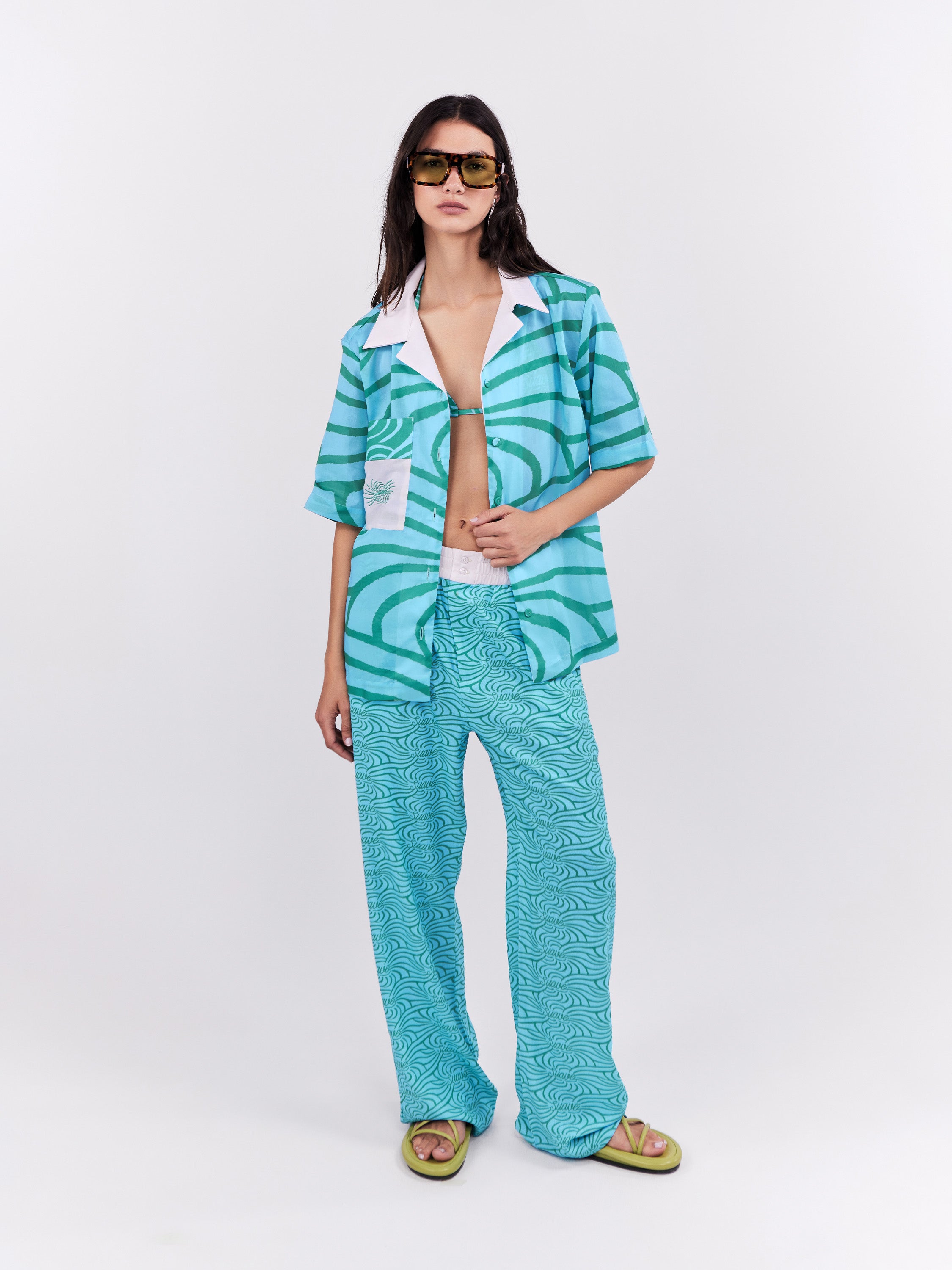 Blouse Suave - Turquesa