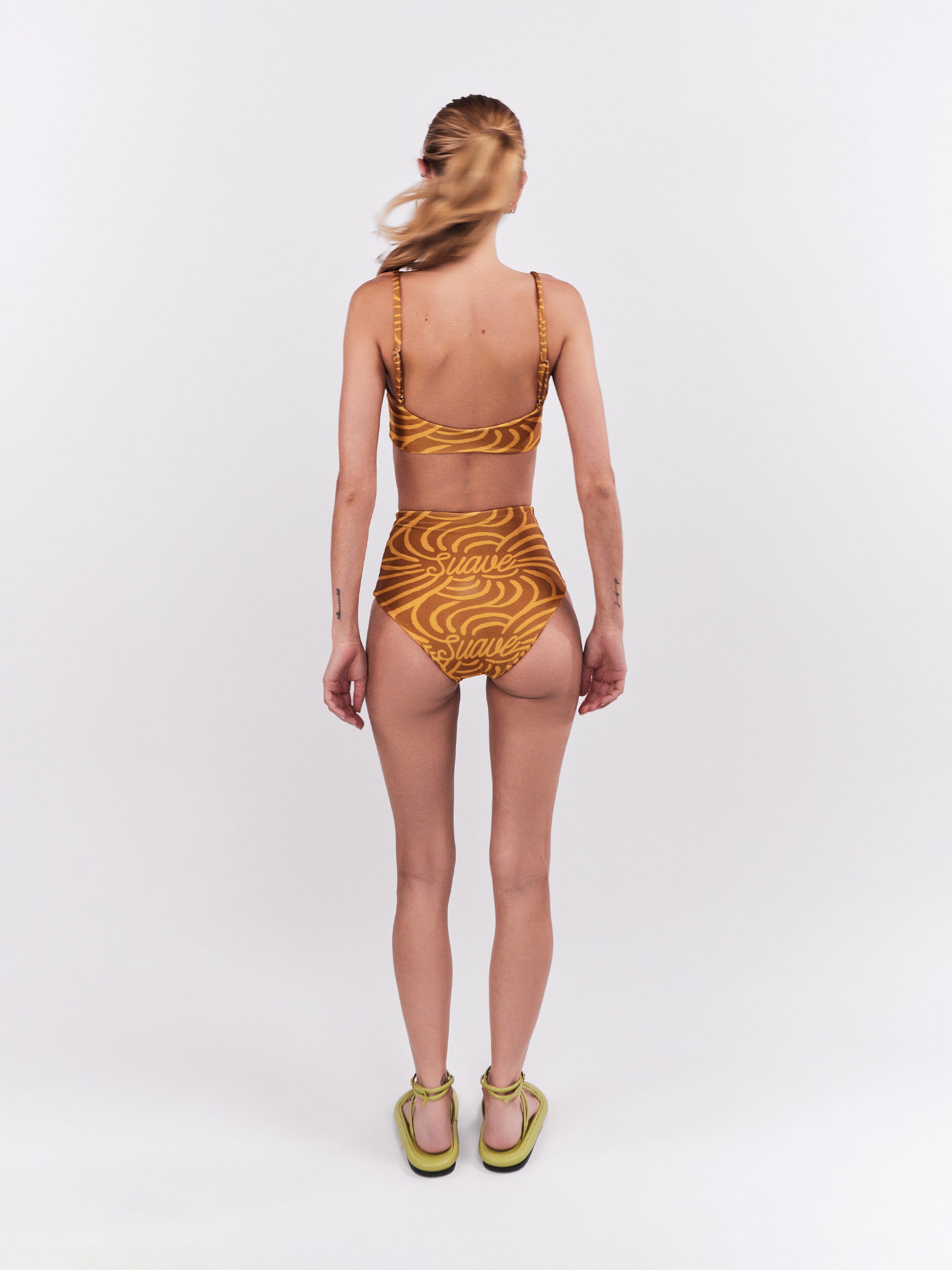 Bottom Alto De Bikini Suave - Ocre