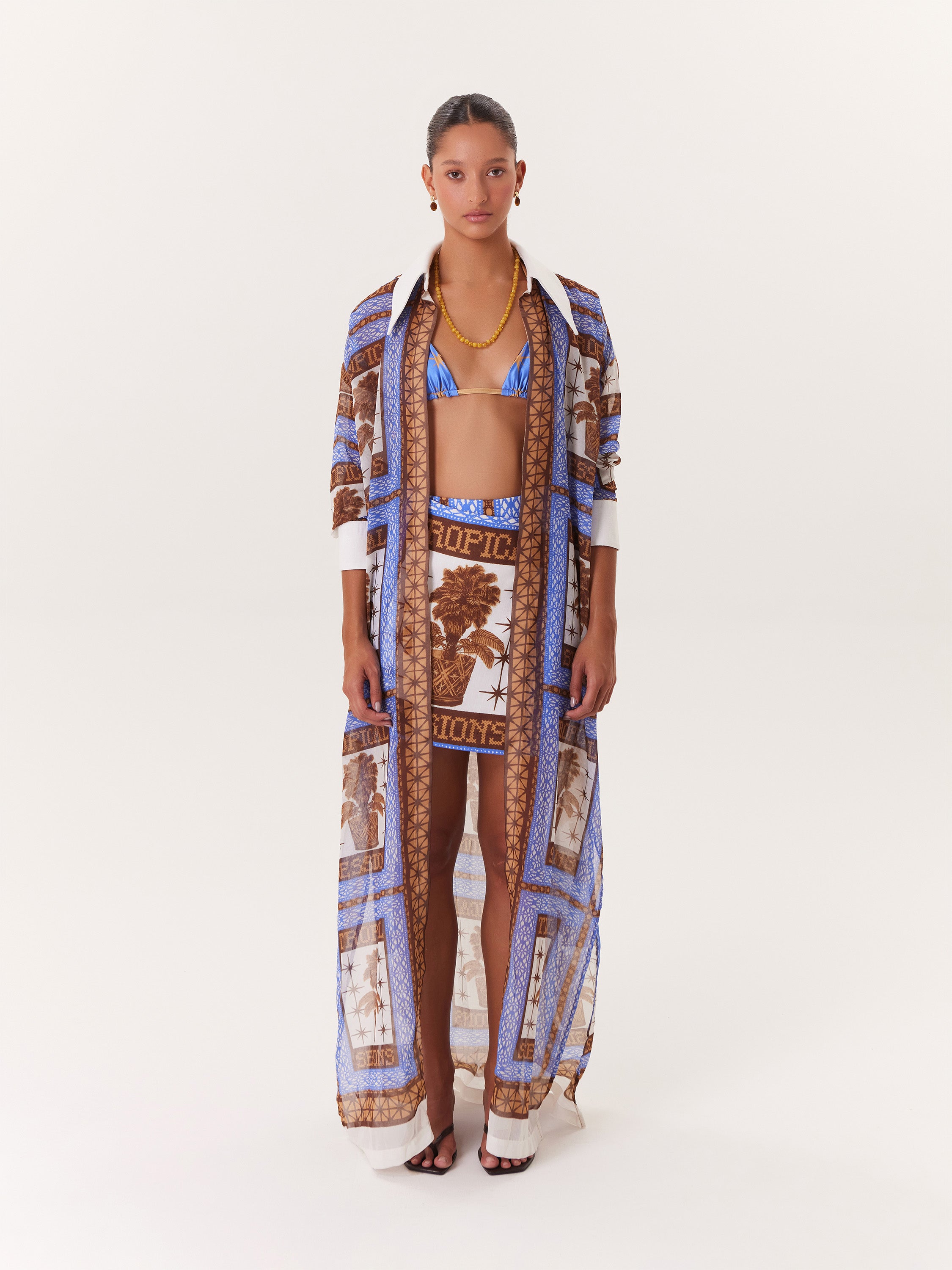 Kimono Tropical - Azul