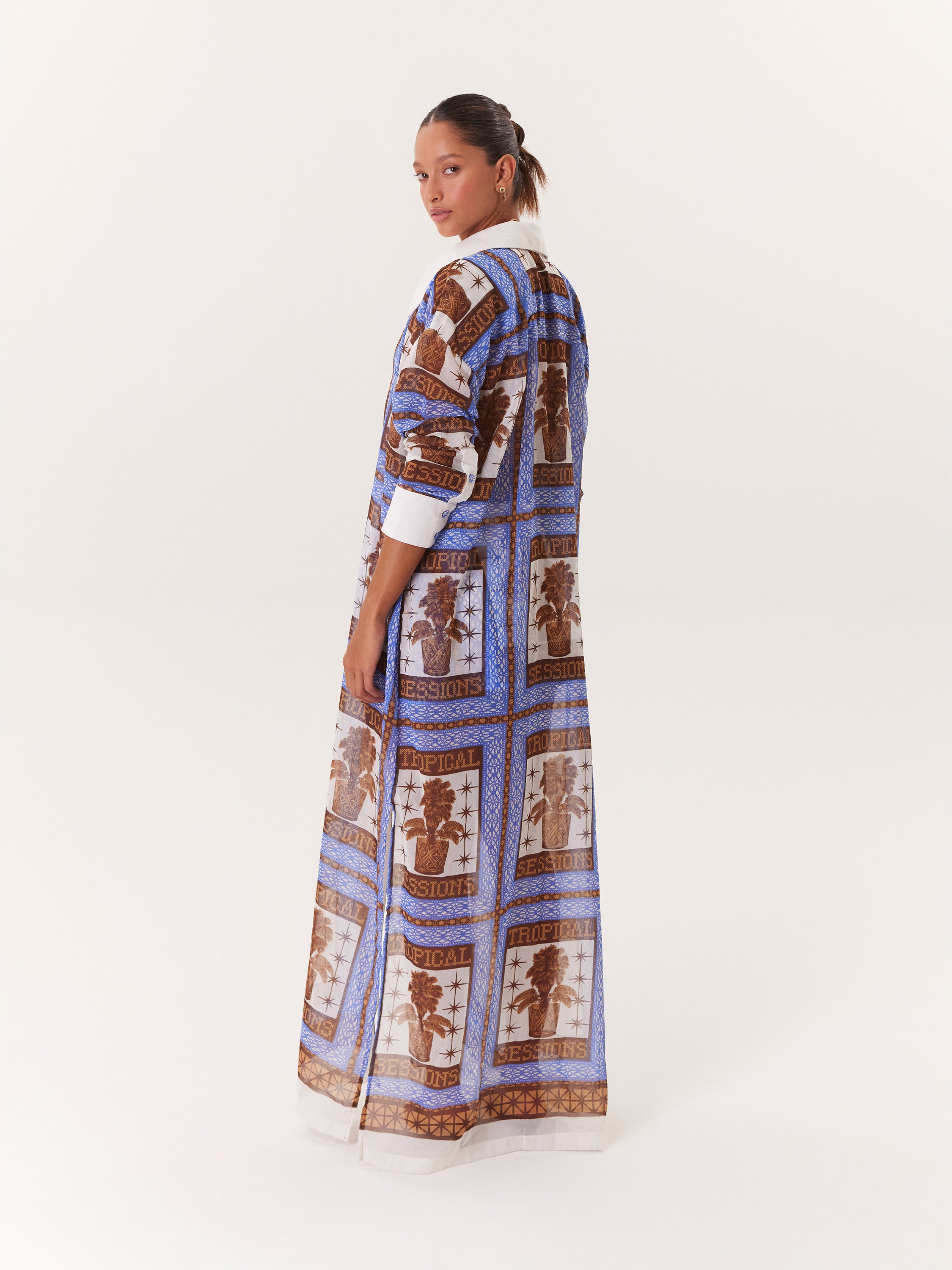 Kimono Tropical - Azul