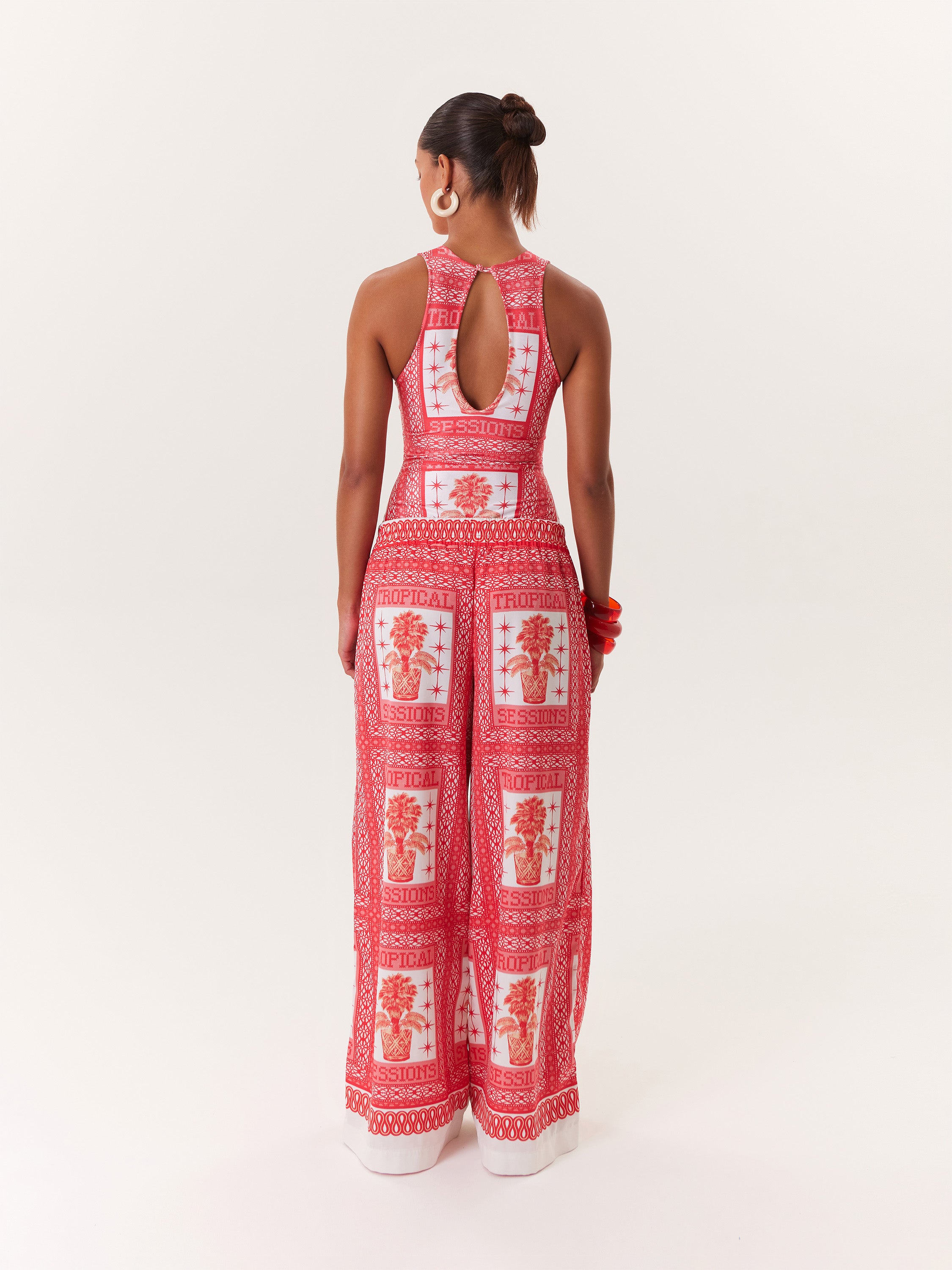 Pantalón Tropical - Rosado