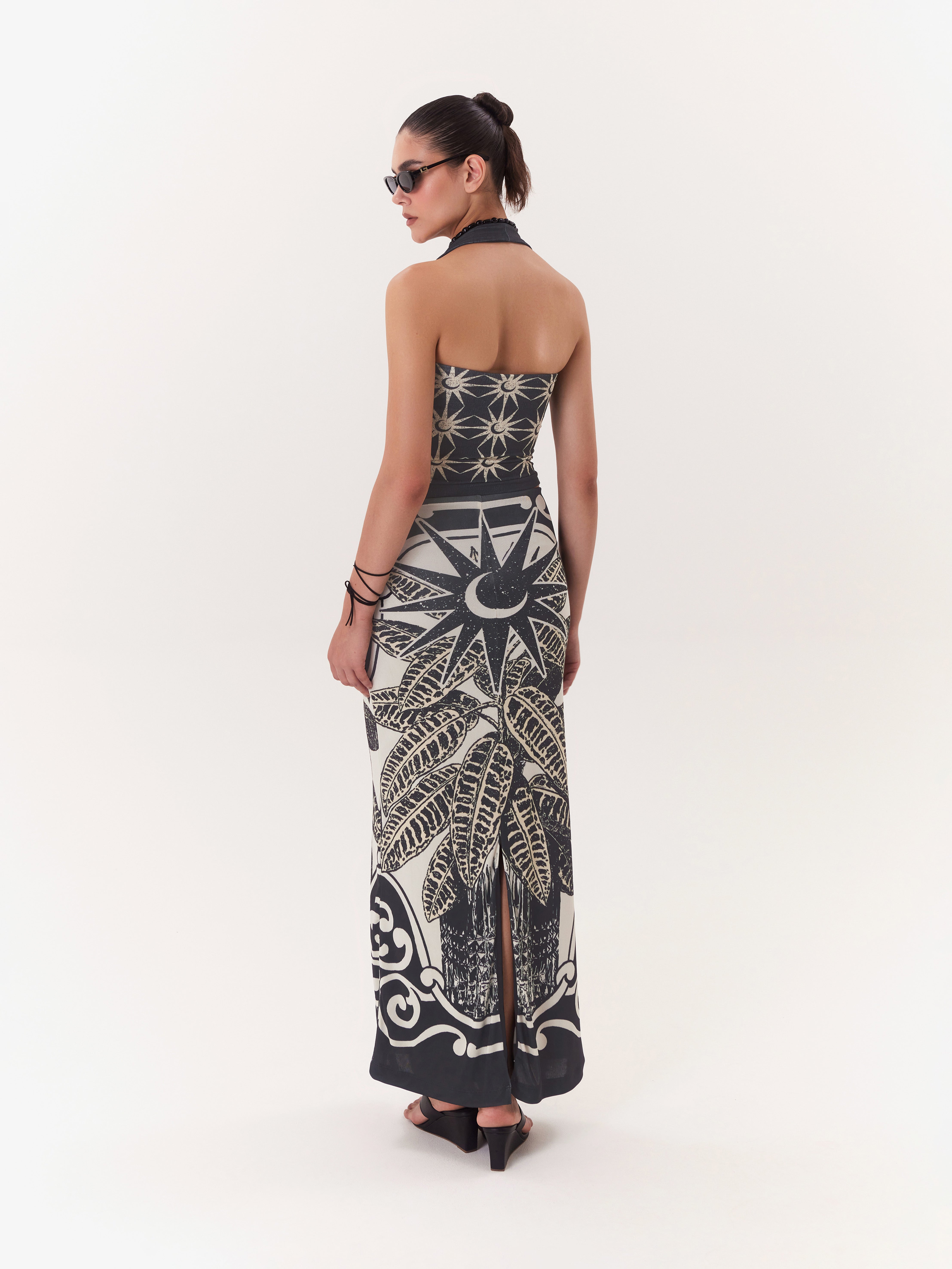 Halter Top Solar - Negro