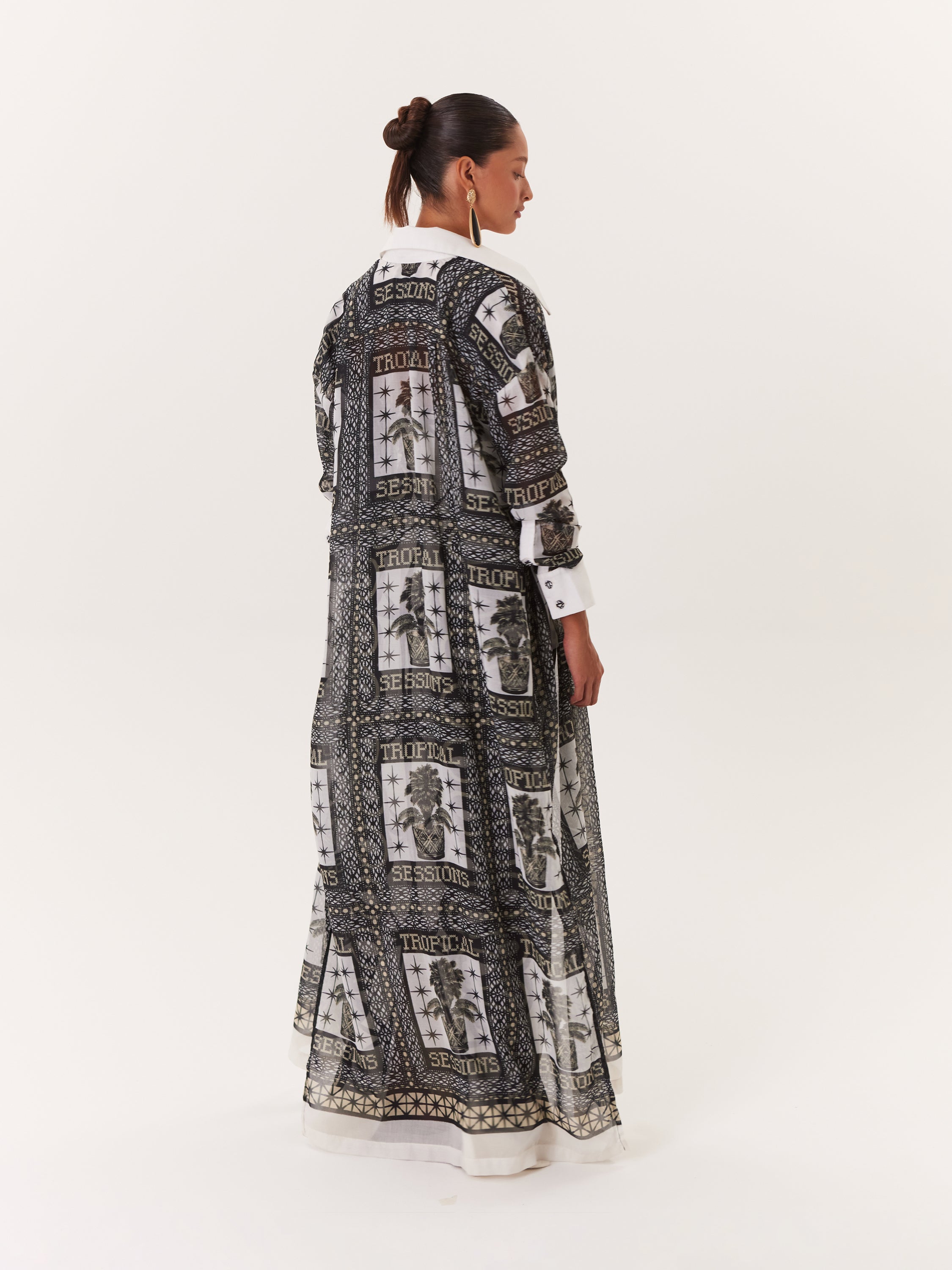 Kimono Tropical - Negro