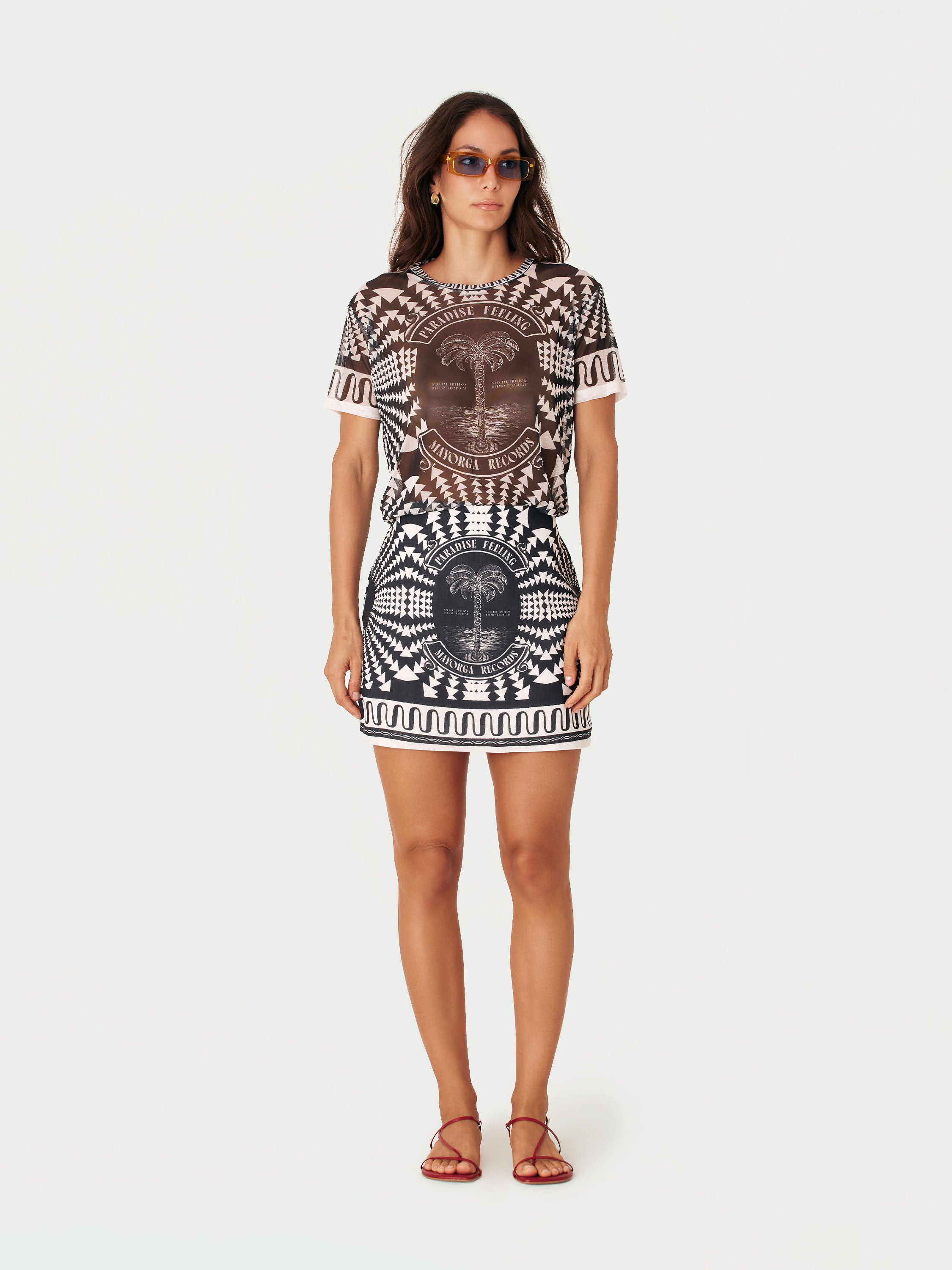 Mesh Top Paradise - Negro