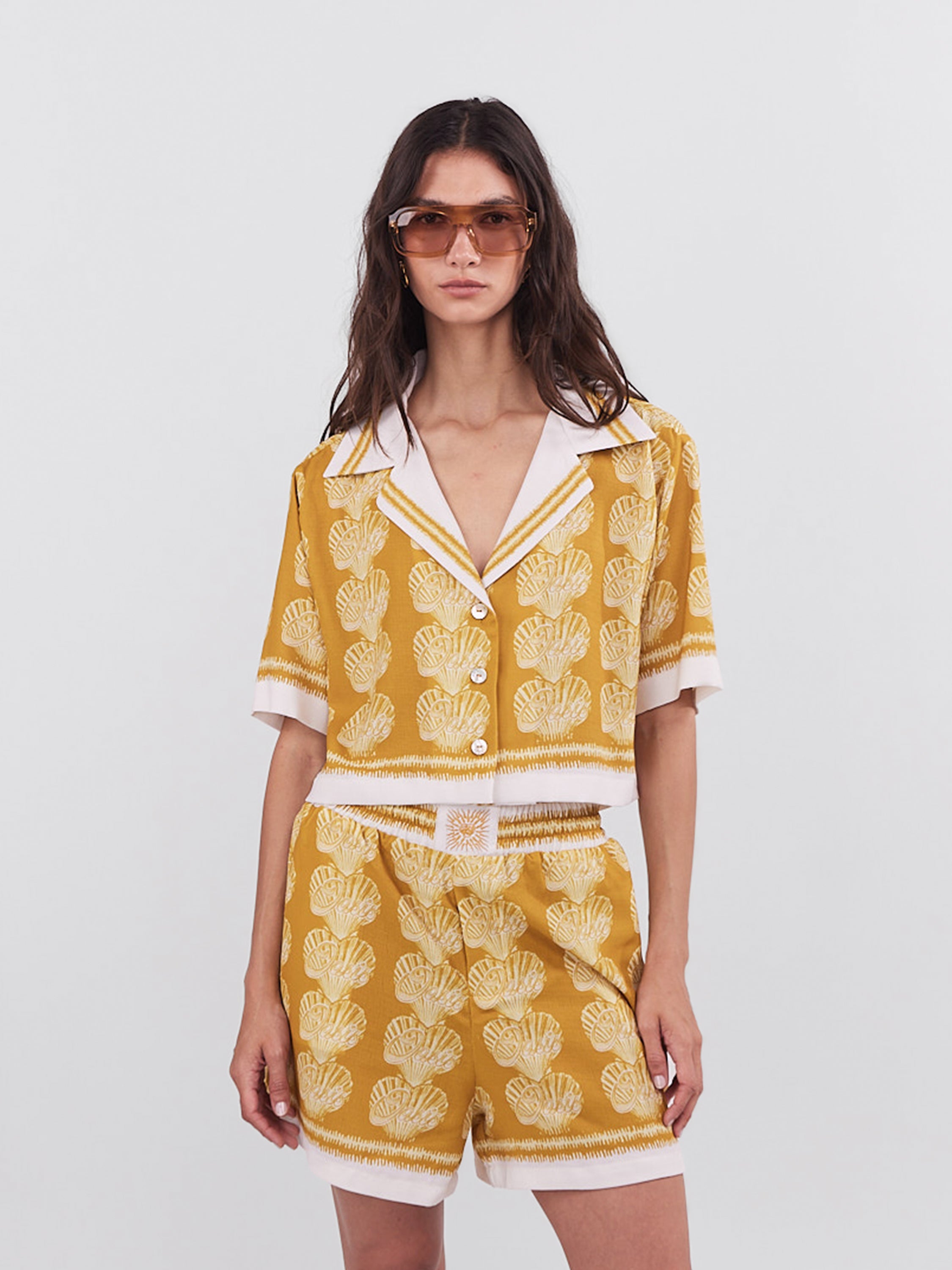 Cropped Blouse Oasis - Oro