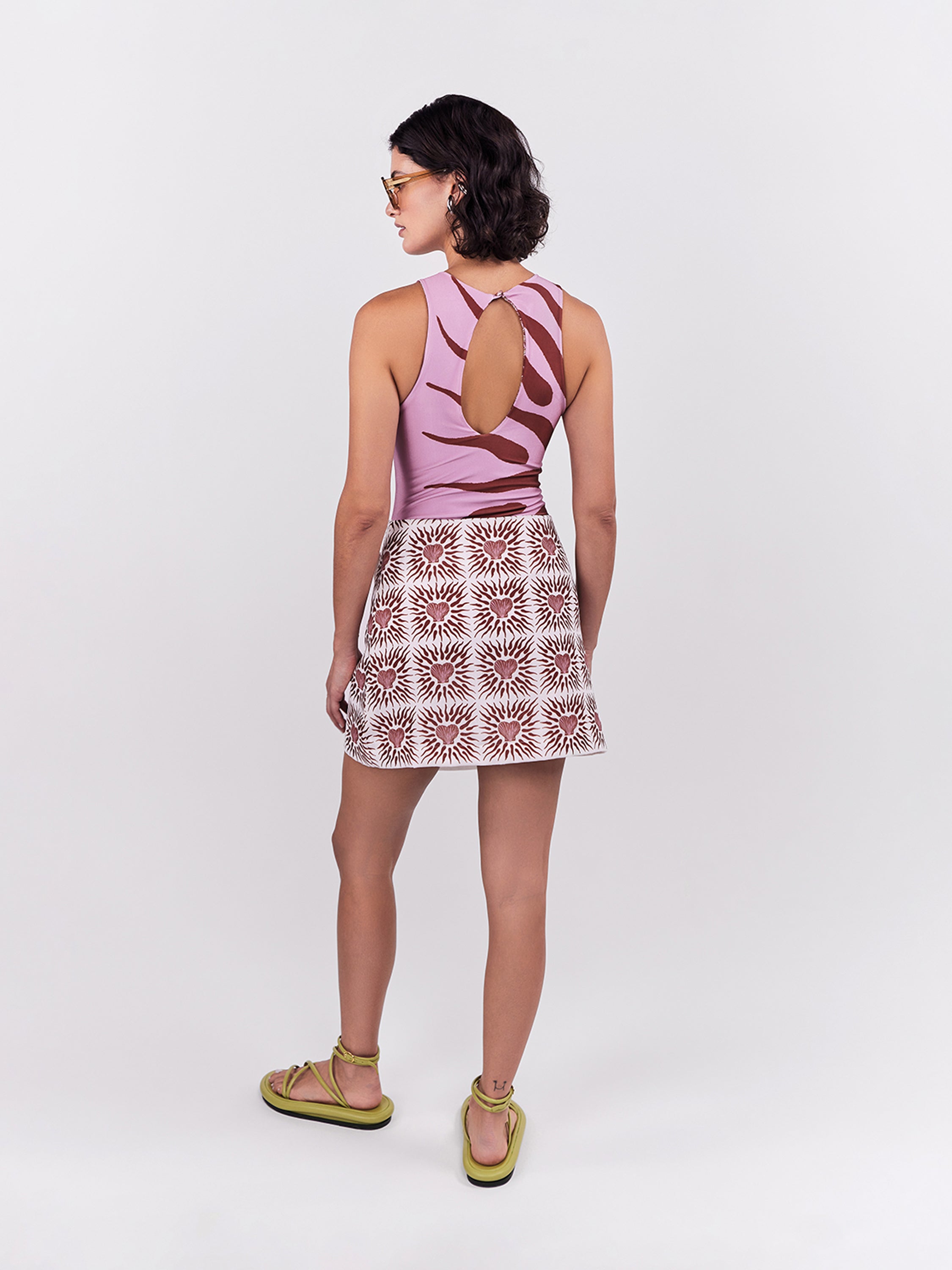 Mini Falda Oasis - Terracota