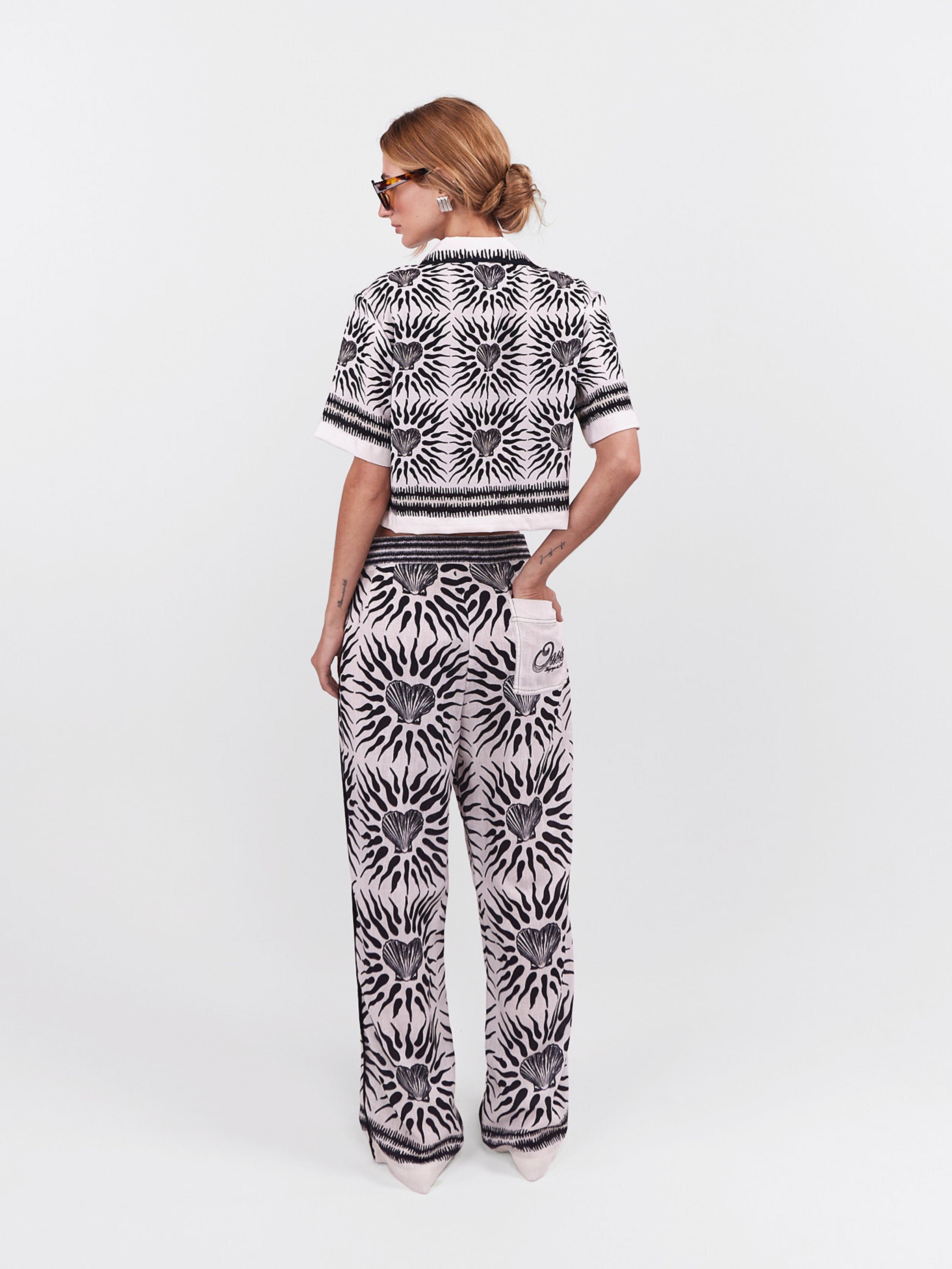 Cropped Polo Oasis - Negro