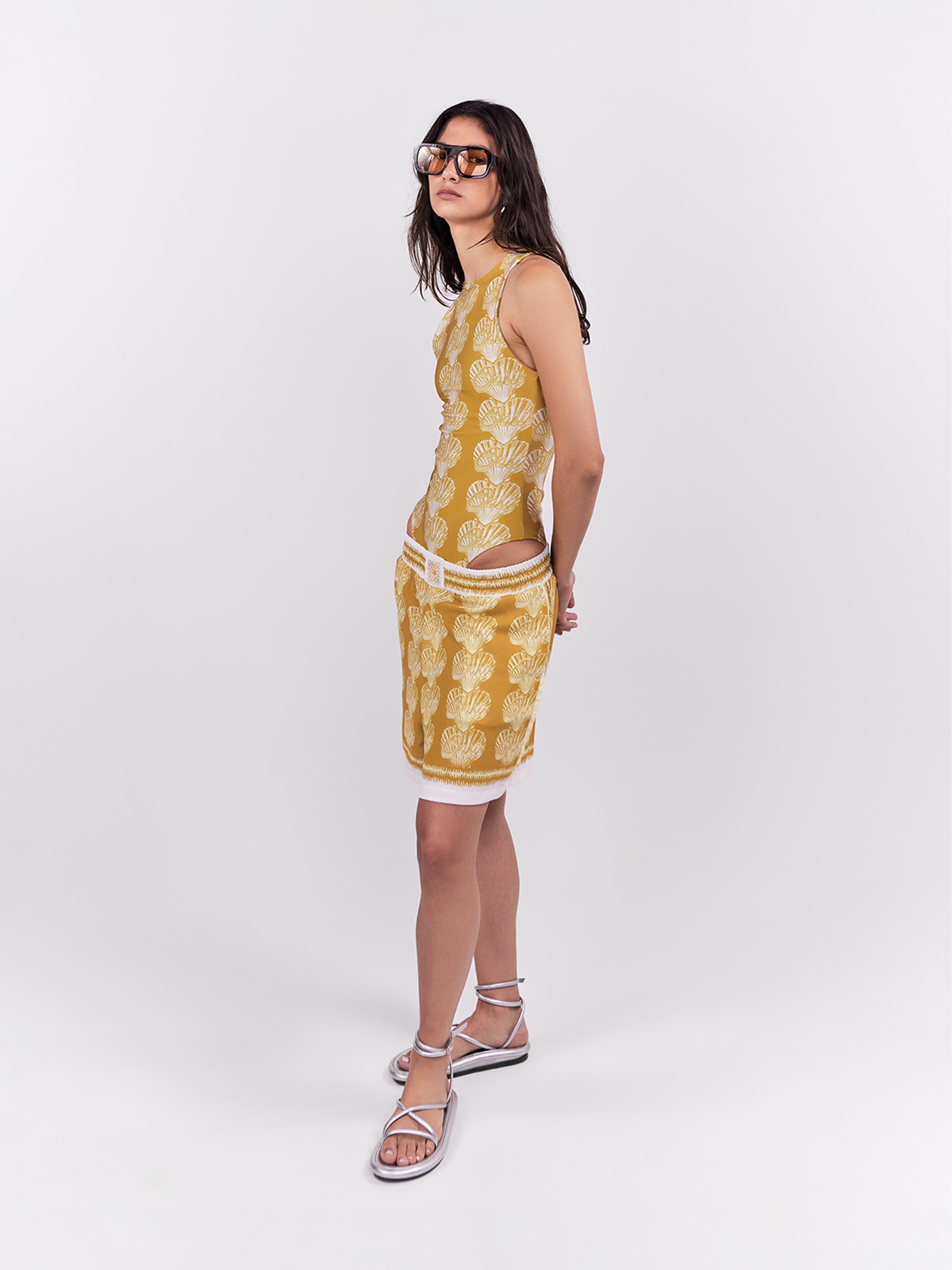 Short Elastico Oasis - Oro