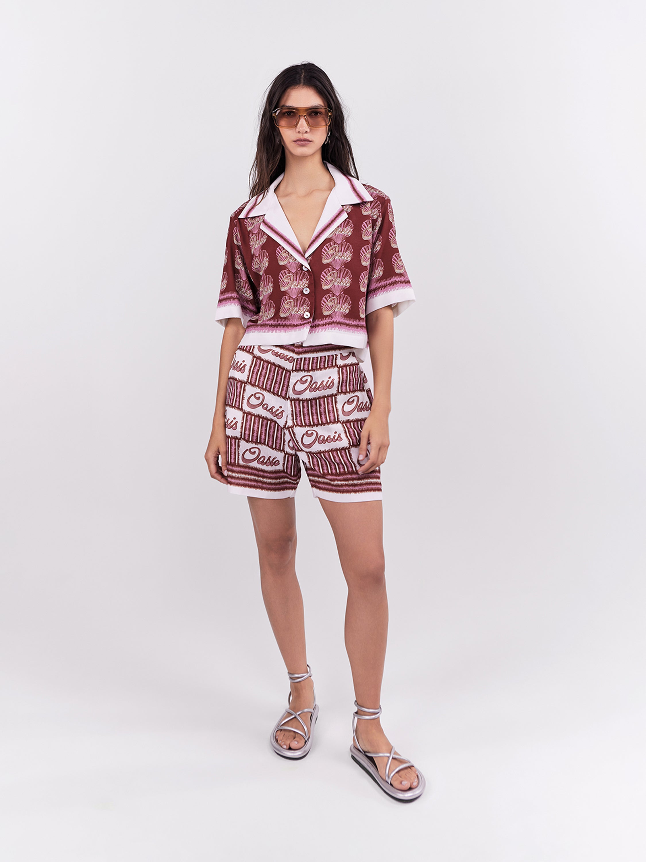 Cropped Blouse Oasis - Terracota