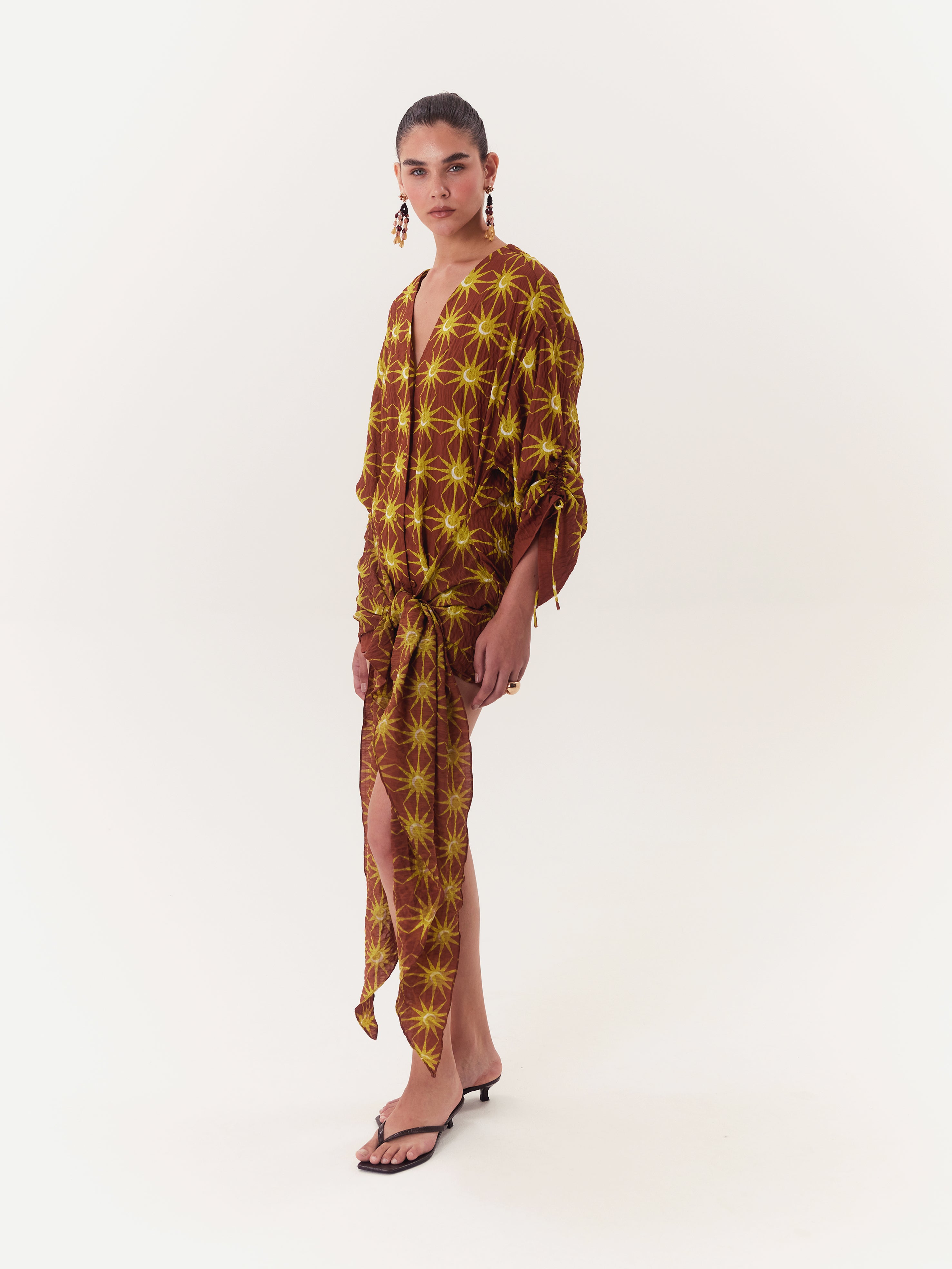 Wrap Dress Solar - Café