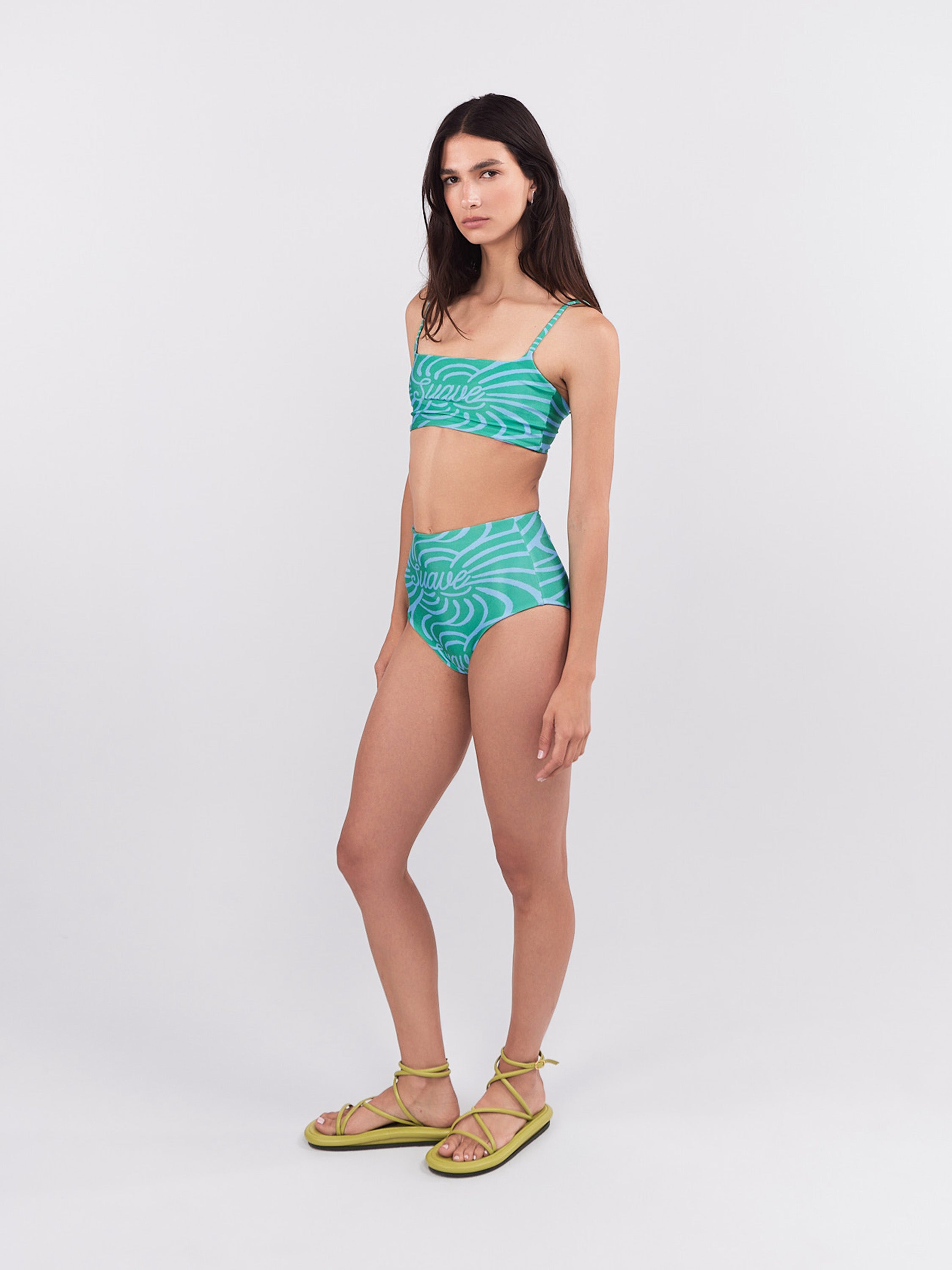 Bottom Alto De Bikini Suave -Turquesa
