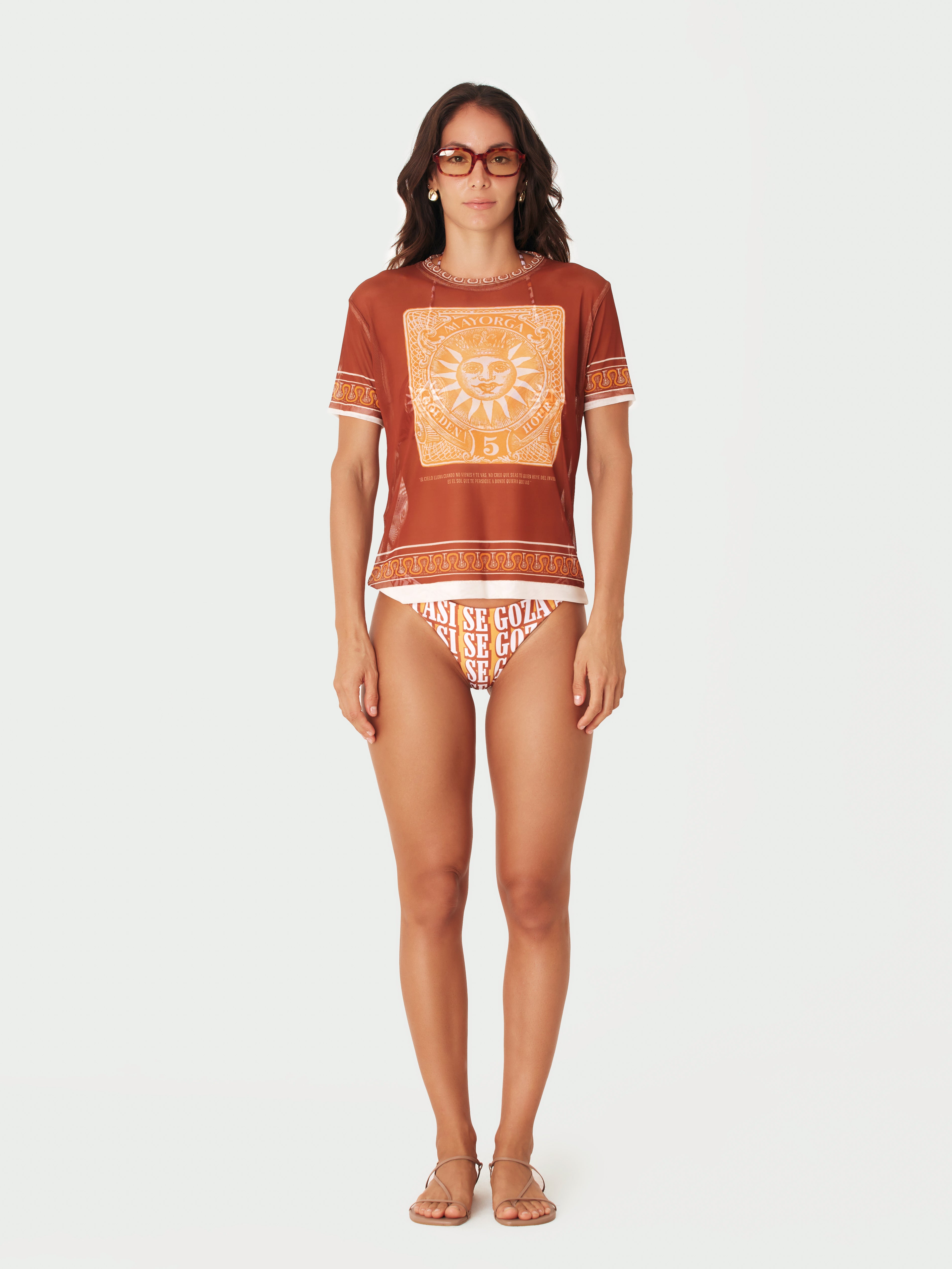 Bottom de Bikini Goza - Terracota