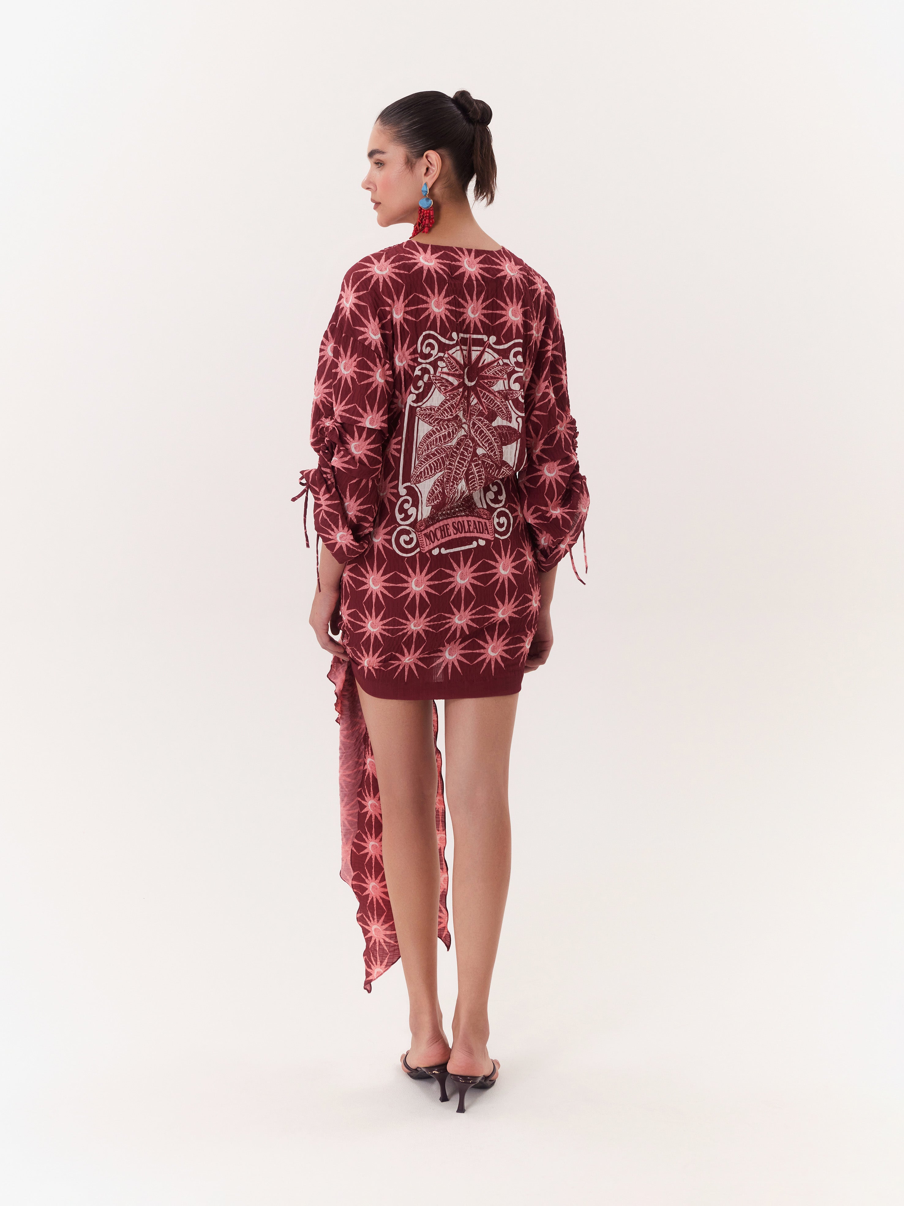 Wrap Dress Solar - Vino