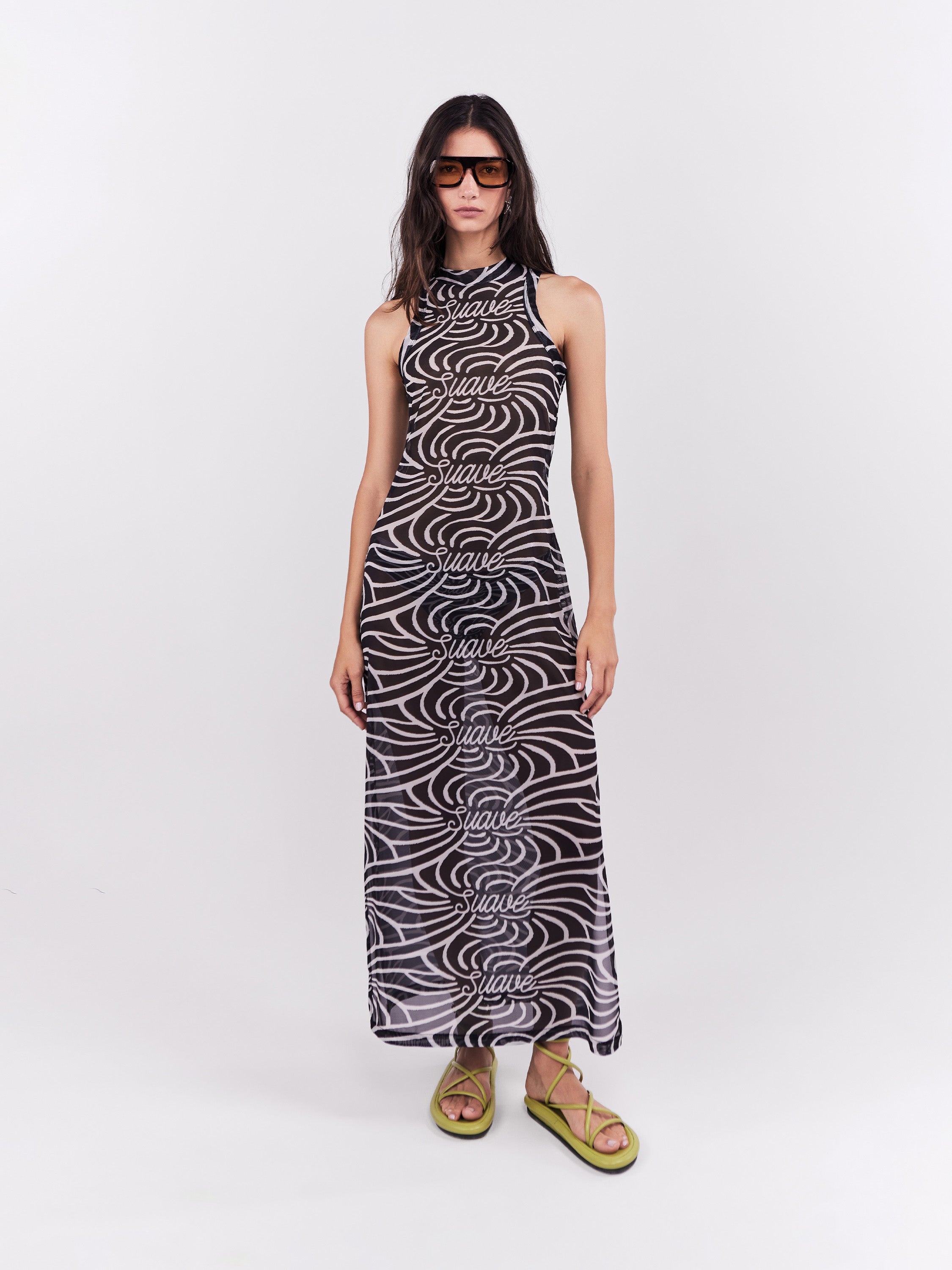 Mesh Dress Suave - Negro