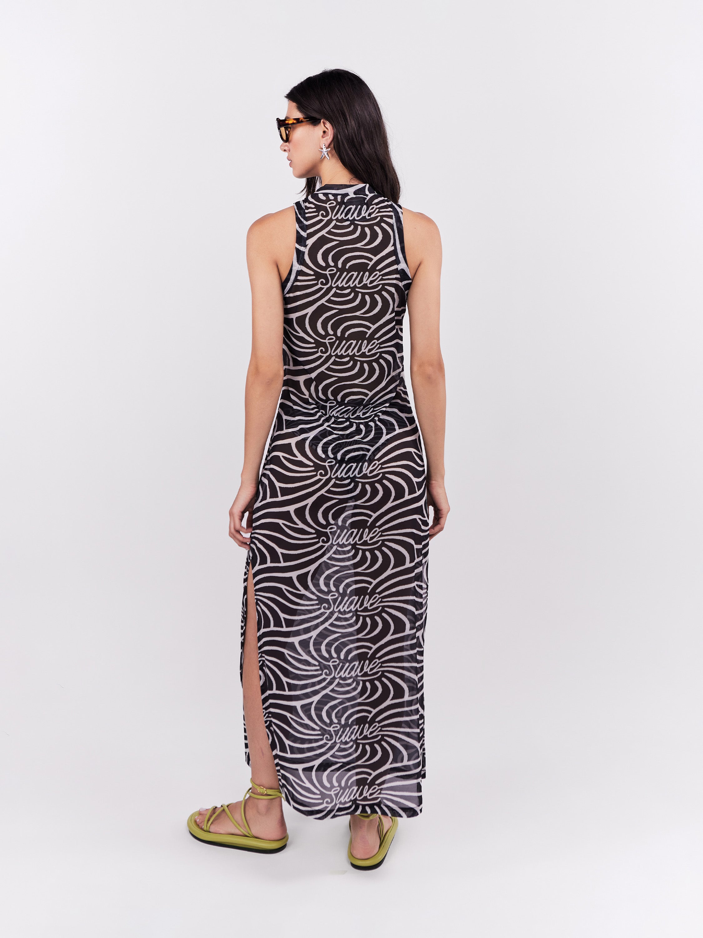 Mesh Dress Suave - Negro