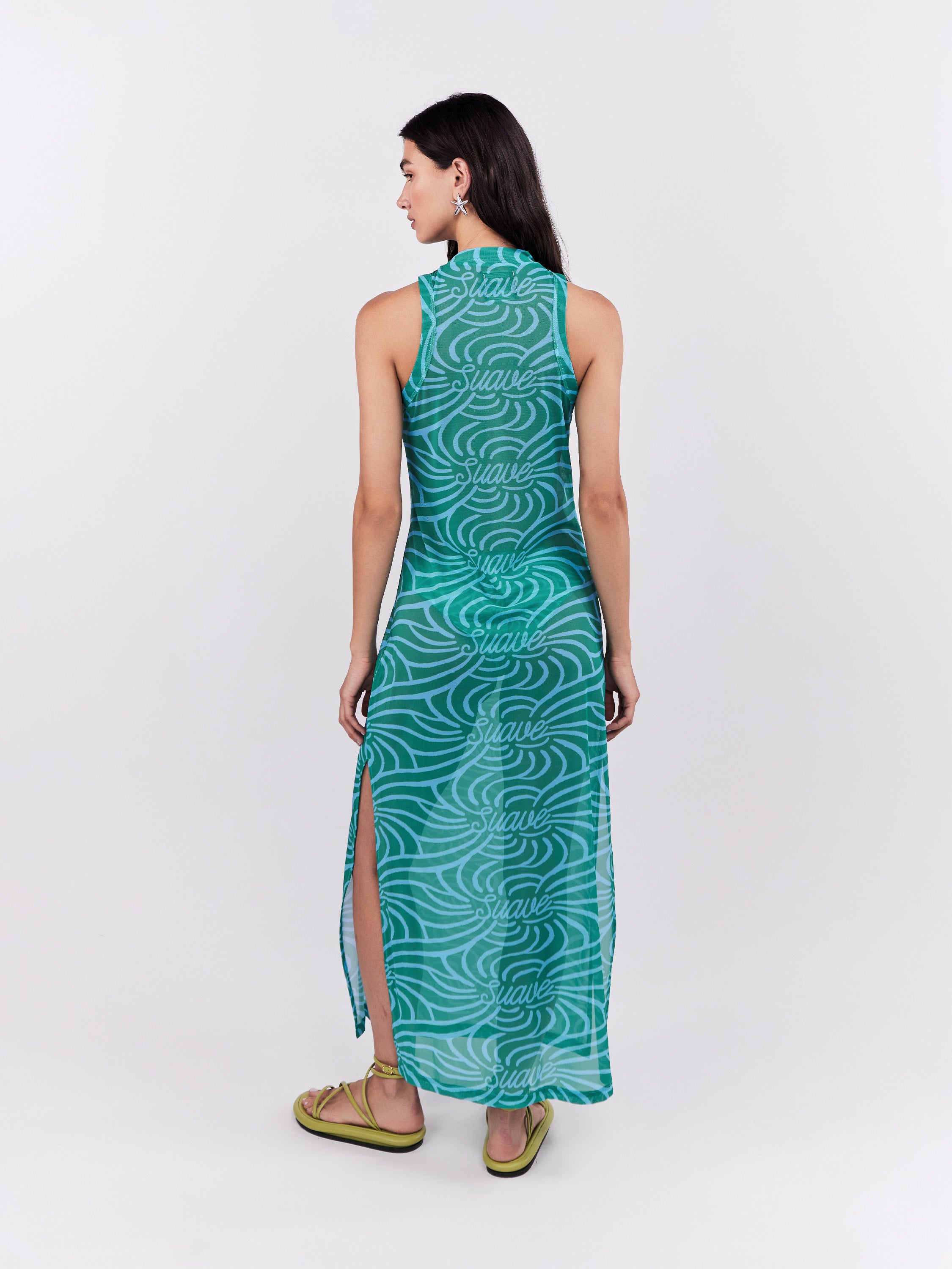Mesh Dress Suave - Turquesa