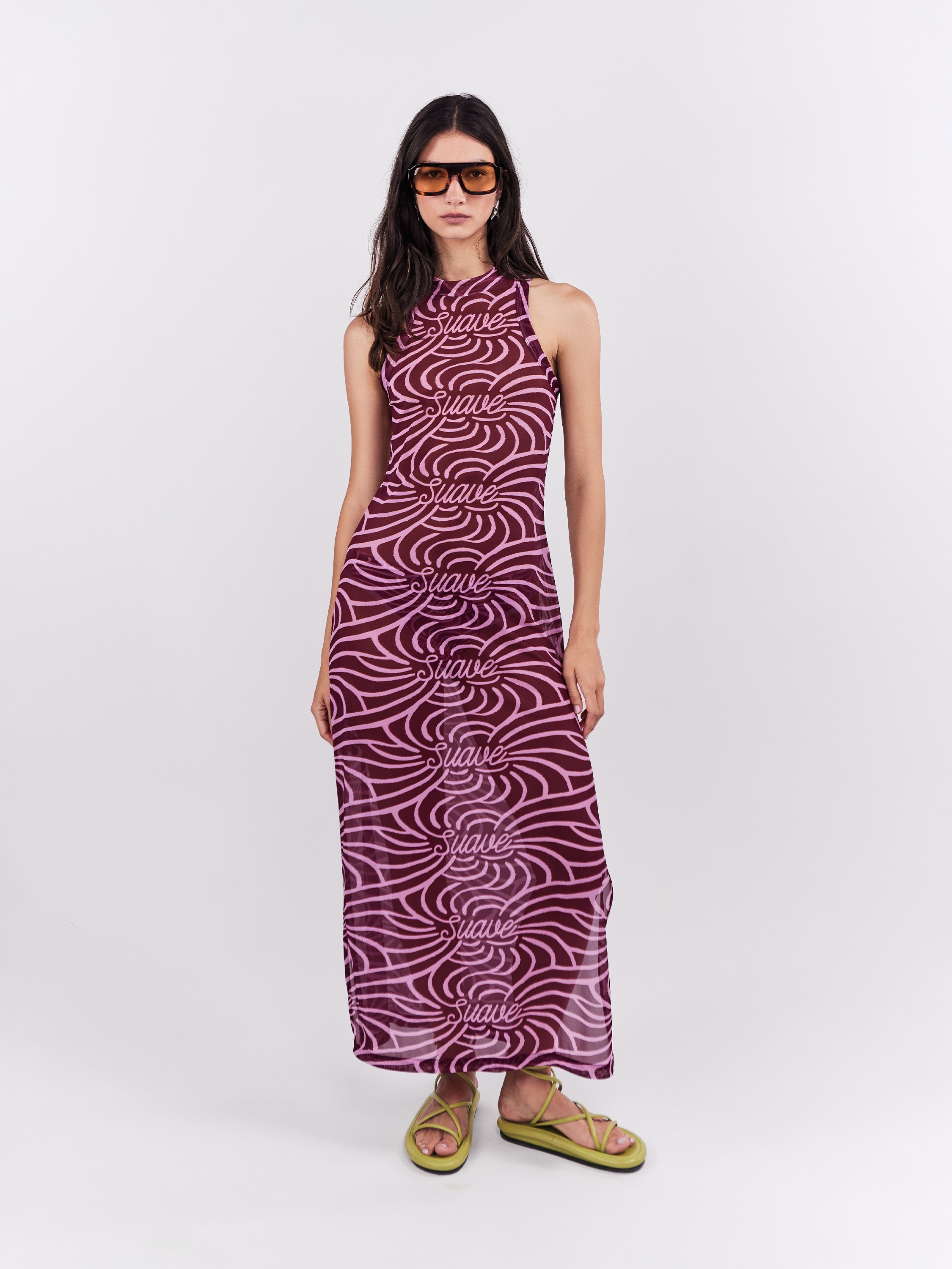Mesh Dress Suave - Magenta
