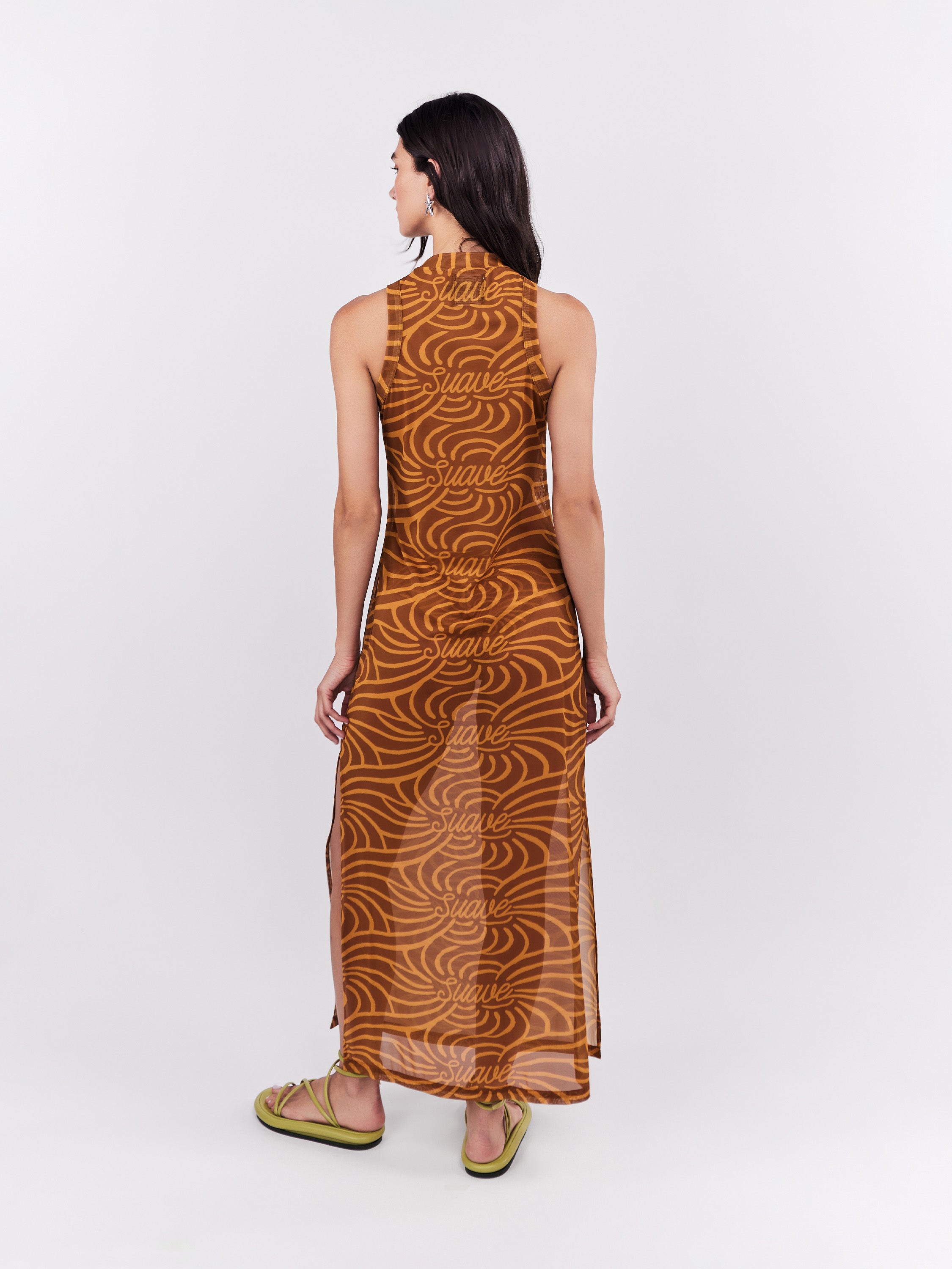 Mesh Dress Suave - Ocre