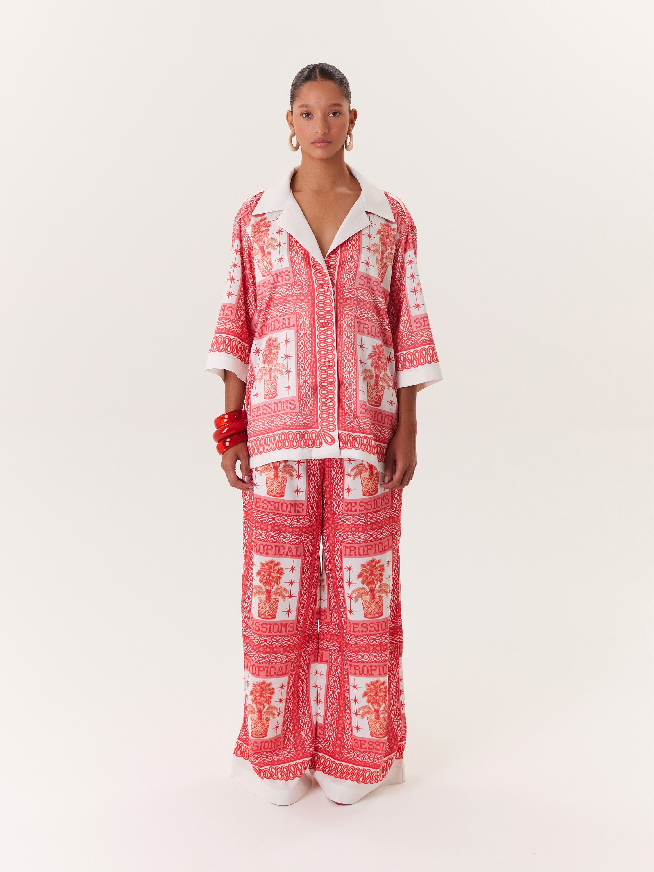 Blouse Tropical - Rosado