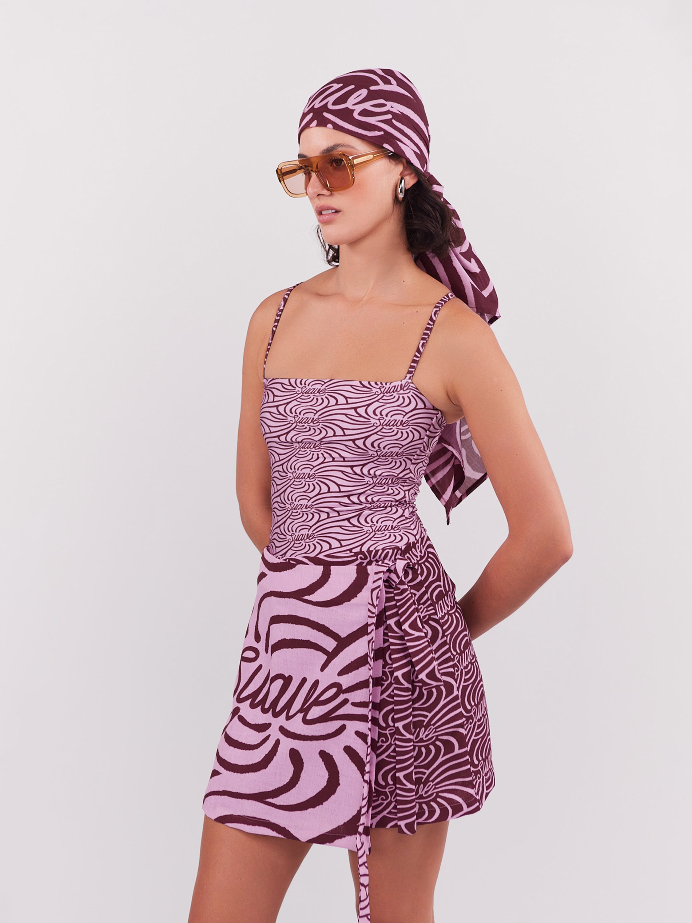 Mini Falda Suave - Magenta