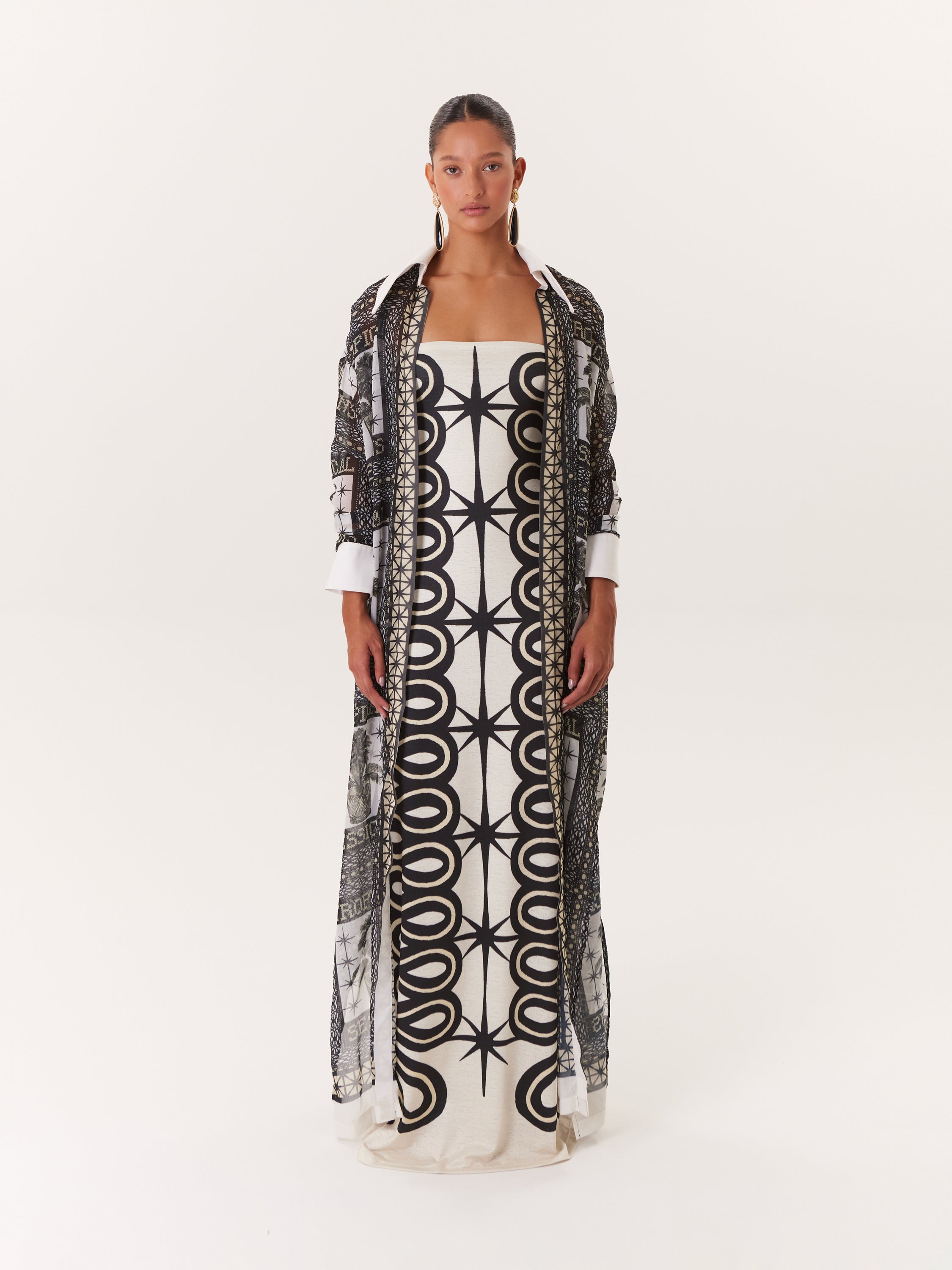 Kimono Tropical - Negro