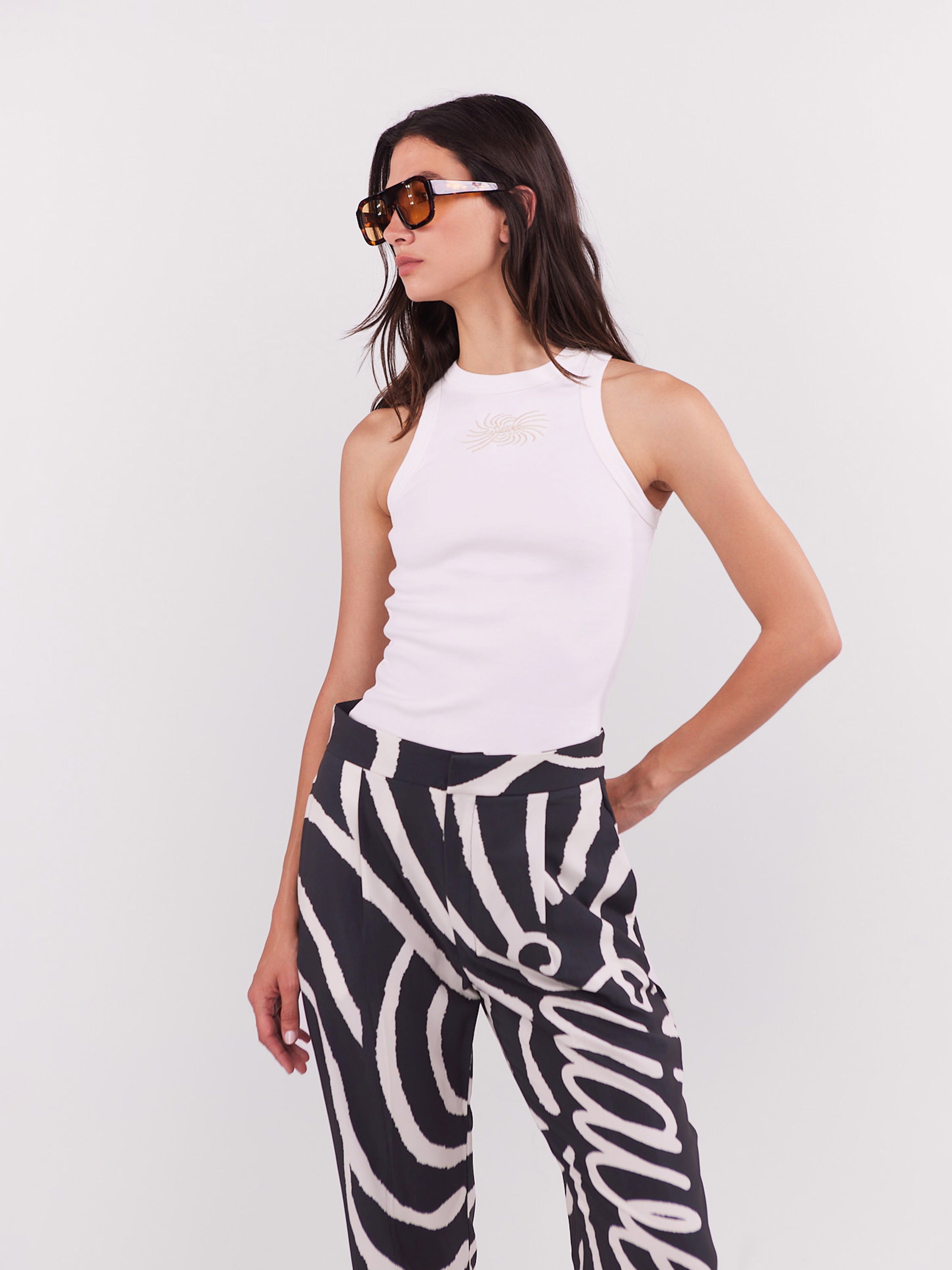 Tank Top Suave - Marfil