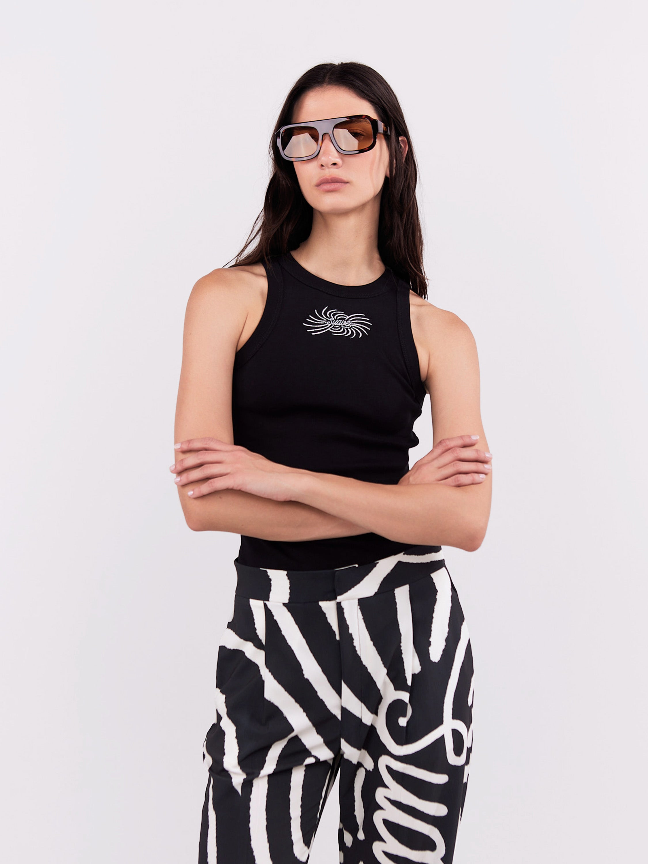 Tank Top Suave - negro